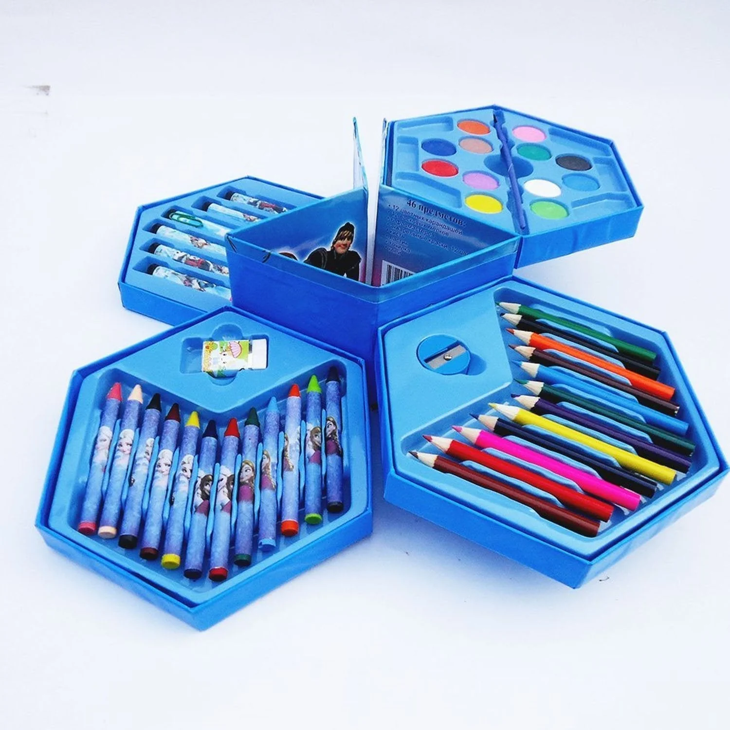 Kids Art Set 46 Pcs – Drawing & Colouring Kit | DeoDap - Image 8