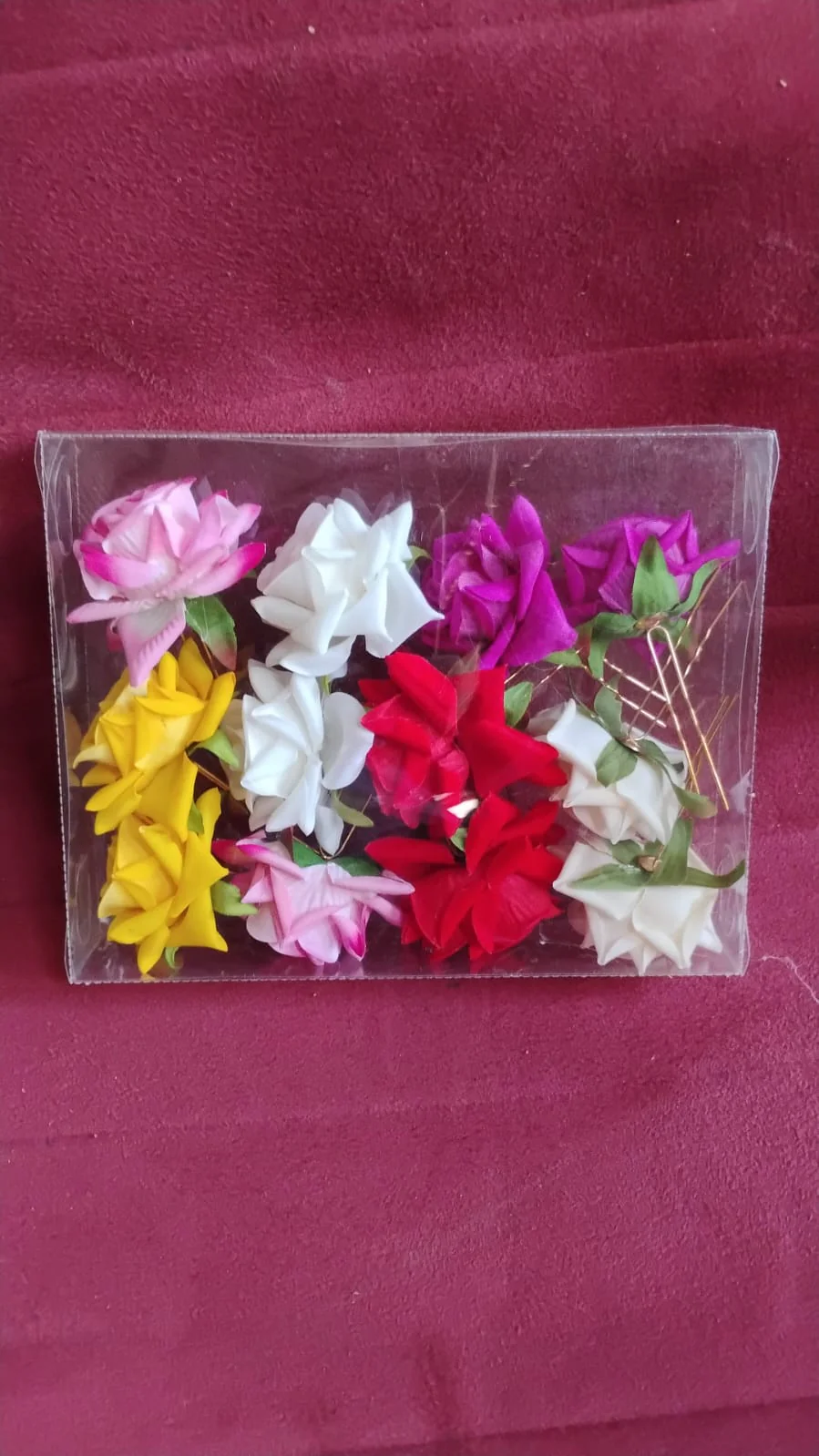 Flower Hair Pin Set – Vibrant Multicolor Floral Hair Accessories - Image 7