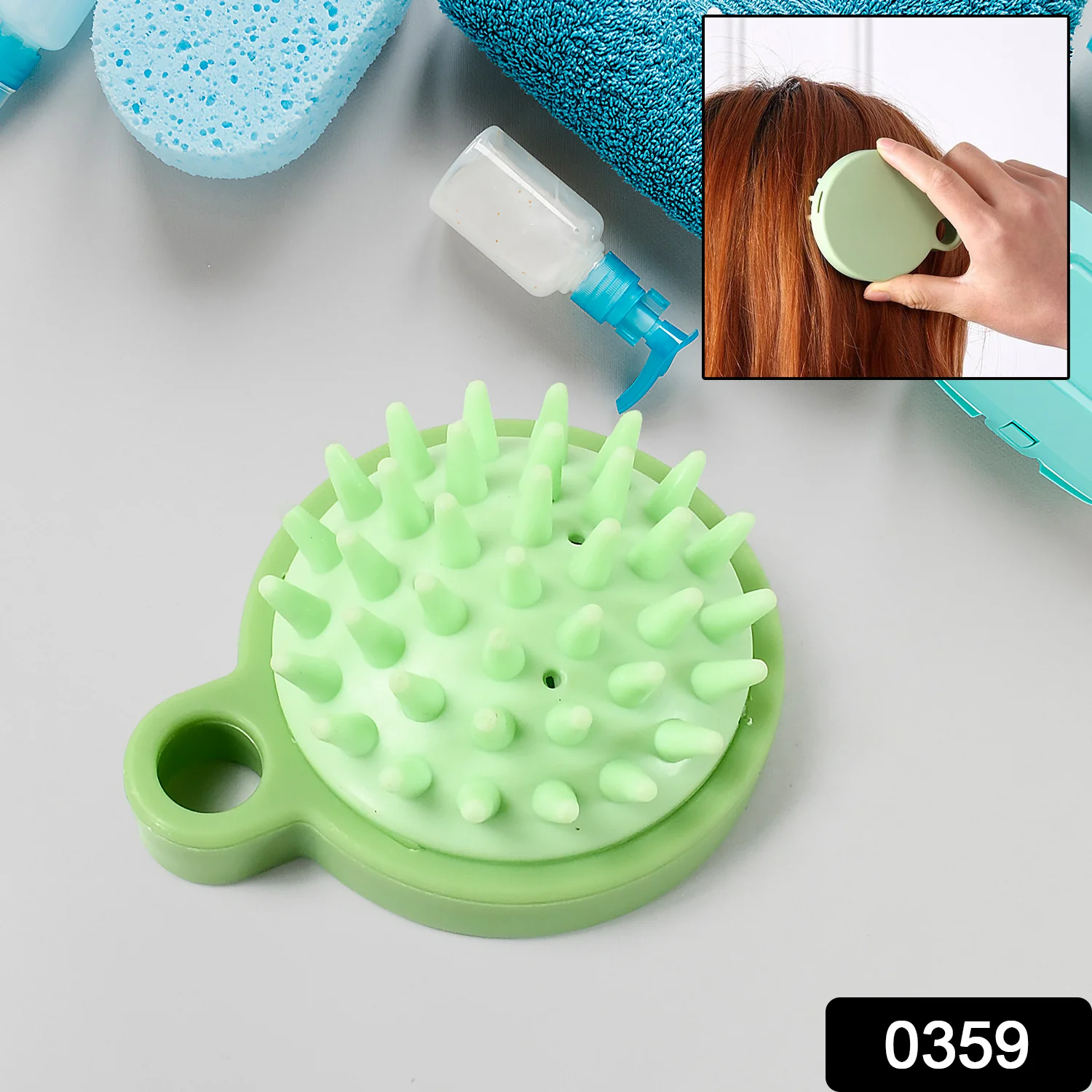 Scalp Massage Comb – Relaxing Shampoo Experience | VelvaBloom - Image 2