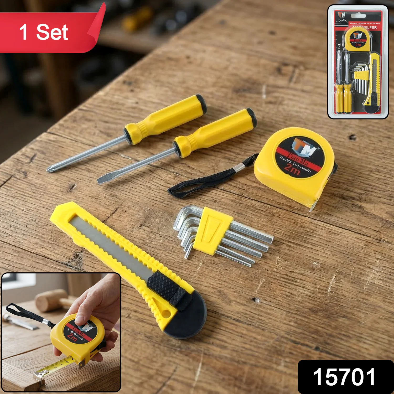 Compact TianMu Tool Set – Essential 9-Piece Repair Kit for Home - Image 2