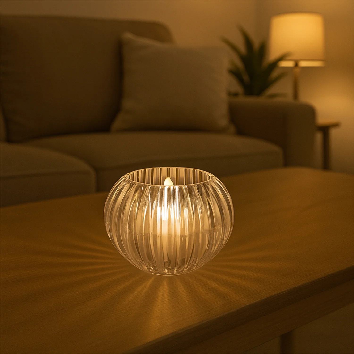 LED Flameless Tealight Candles – Crystal Design Warm Glow Set - Image 6