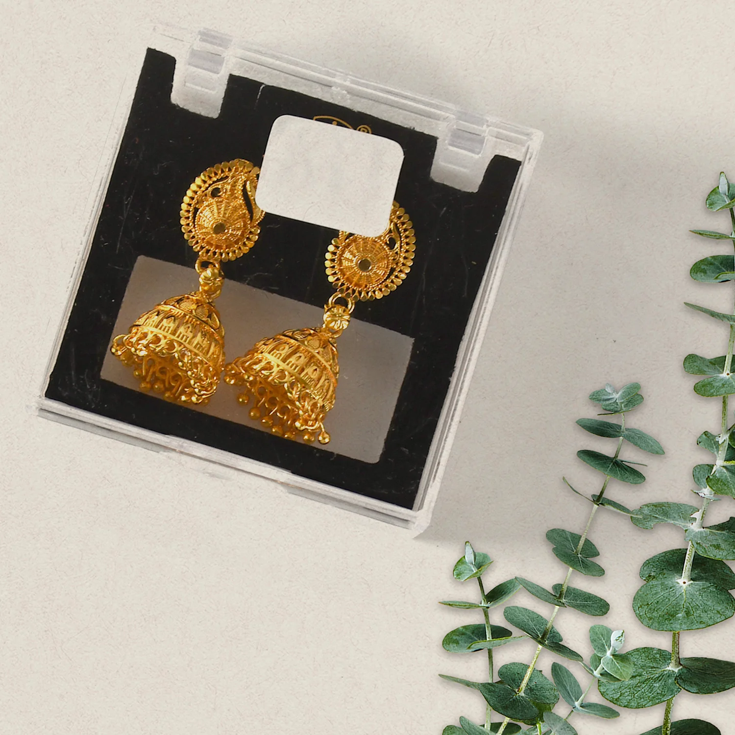 Jumka Earrings – Handcrafted Classic Elegance | HV - Image 2