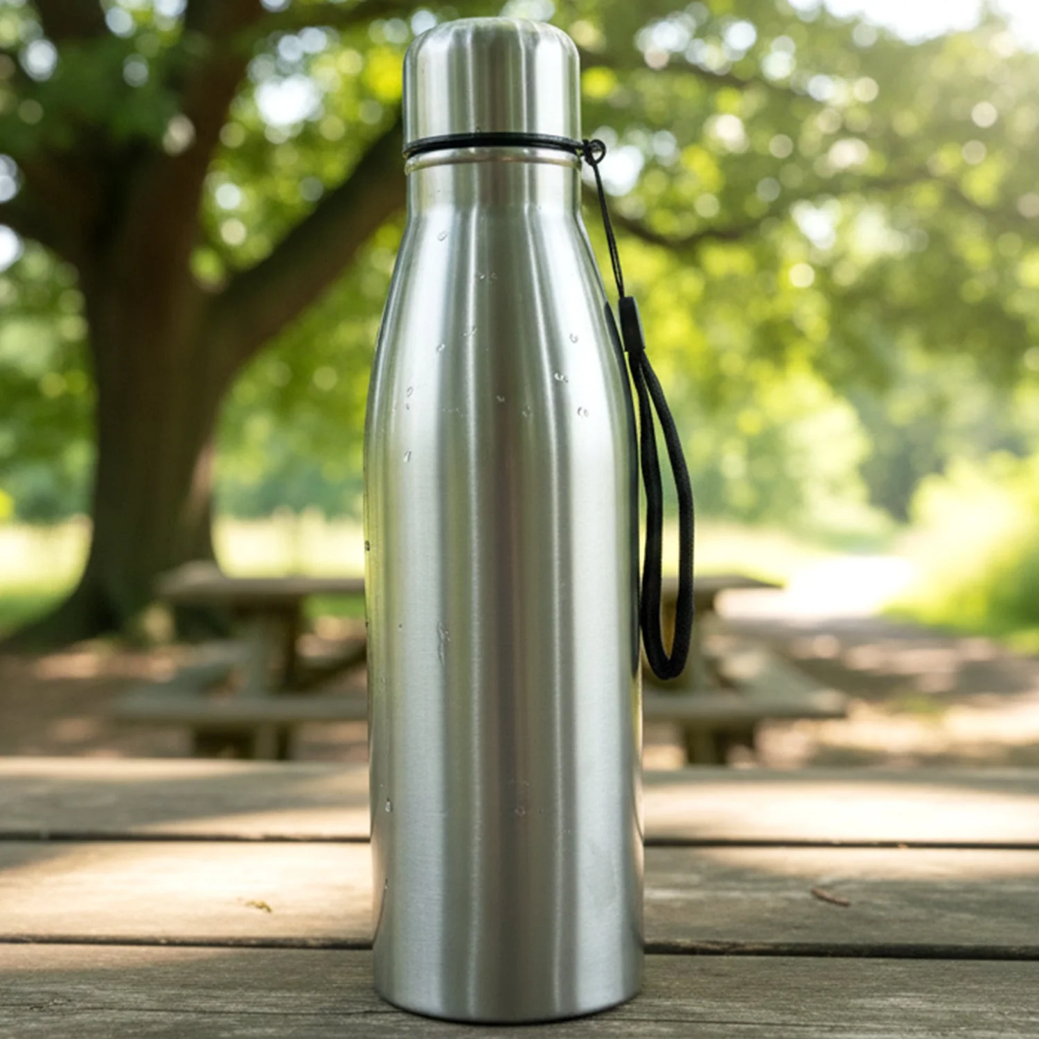 1000 ML Stainless-Steel Water Bottle – Leakproof with Carry Strap - Image 7