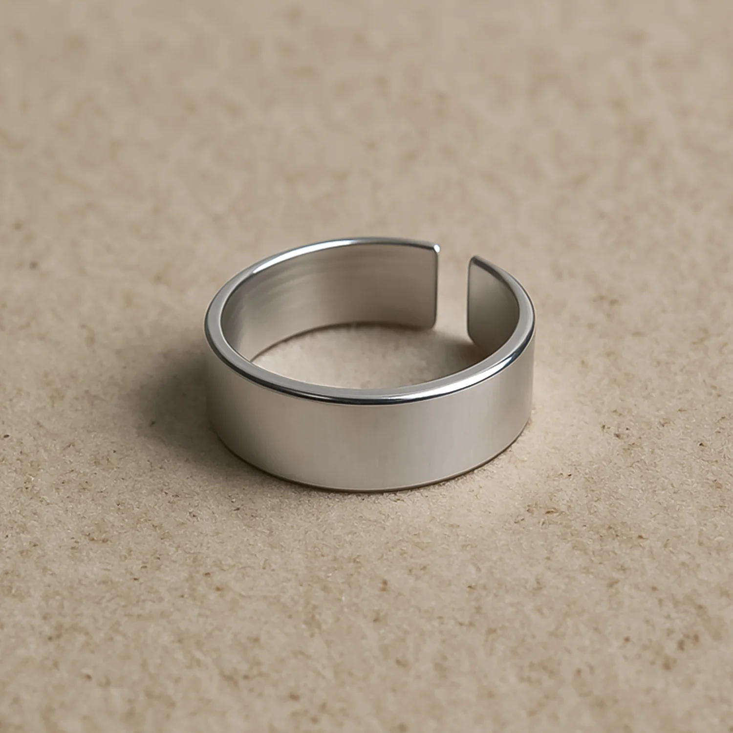 Silver Adjustable Ring – Custom Engraved Stainless Steel Unisex Jewelry - Image 8