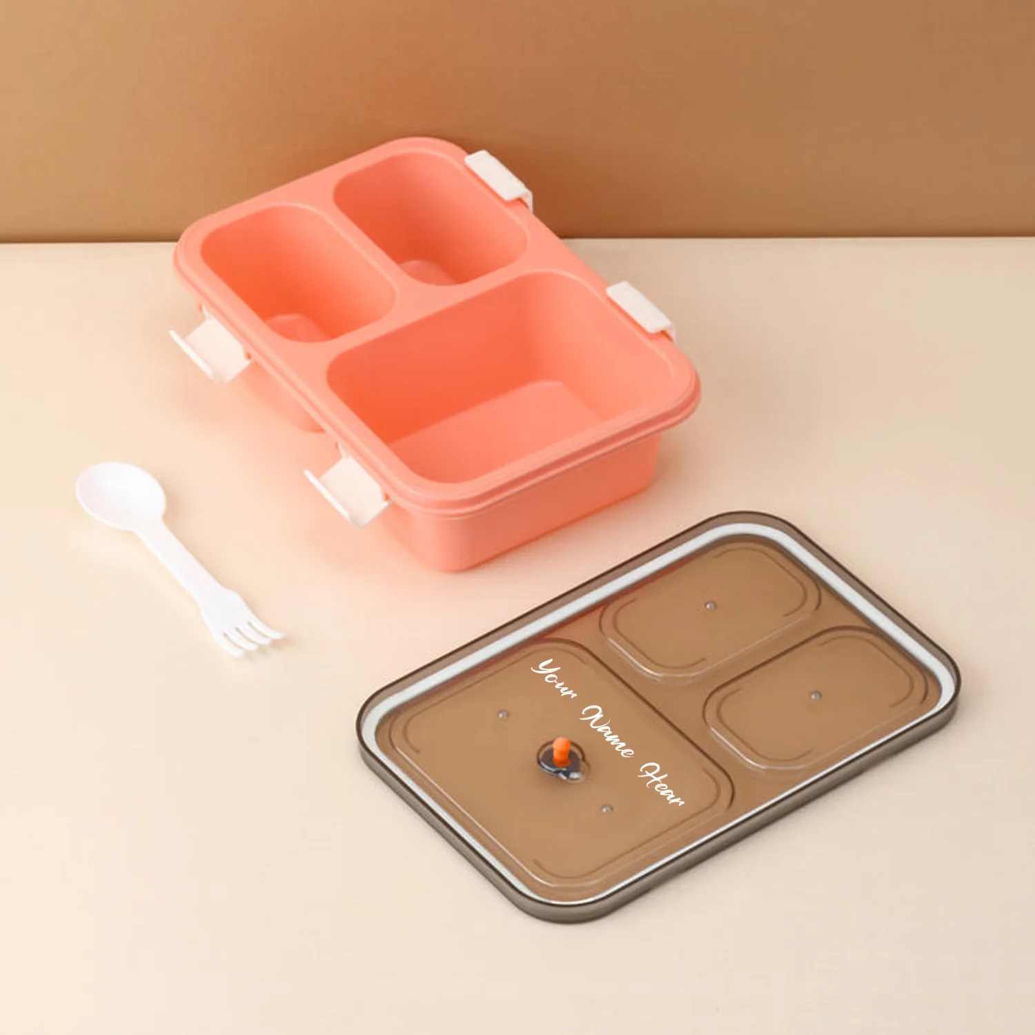 Kids Lunch Box – 3 Compartment Leak-Proof | CustomSpot - Image 4
