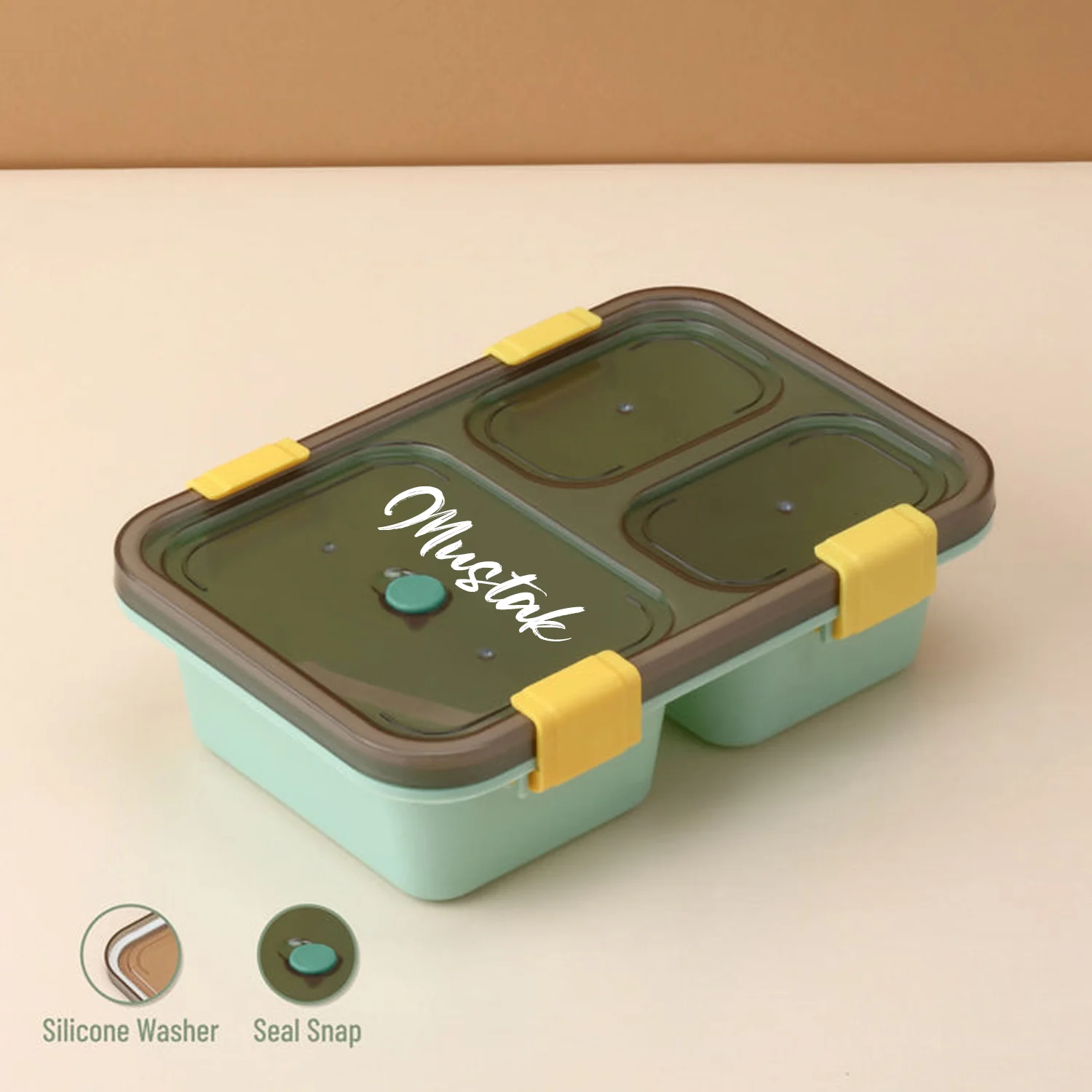 Kids Lunch Box – 3 Compartment Leak-Proof | CustomSpot - Image 6
