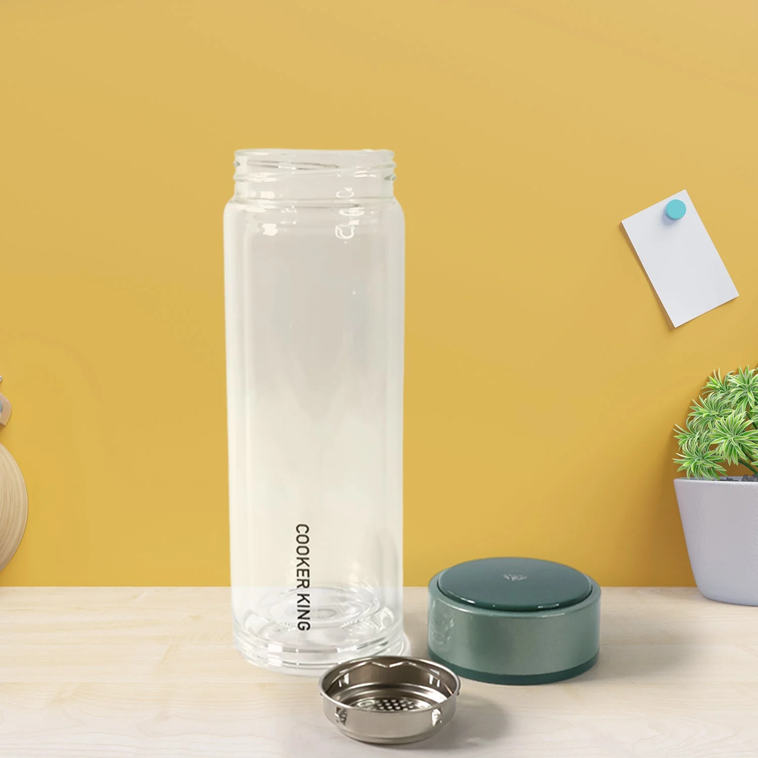 Double Wall Glass Infuser Tea Mug – Leakproof 280ml Travel Mug - Image 7