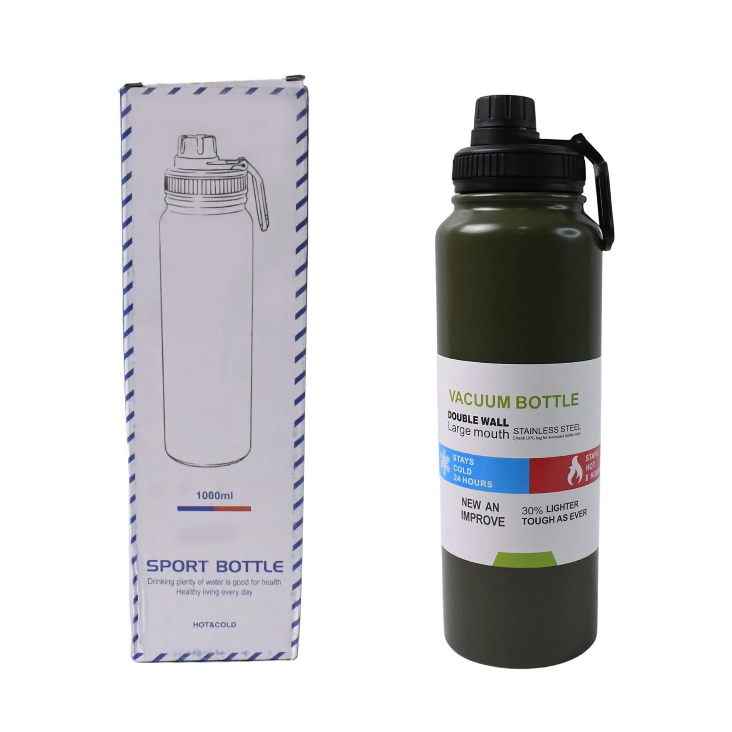 Stainless Steel Vacuum-Insulated Water Bottle – Keeps Drinks Hot & Cold - Image 4