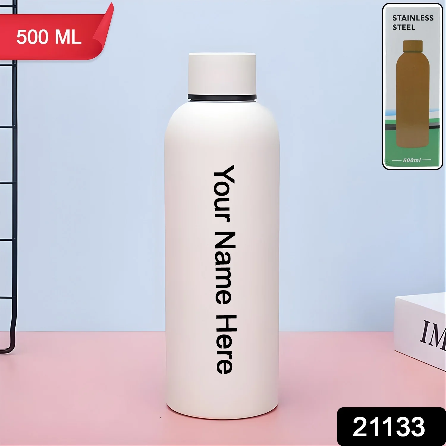 Stainless Steel Vacuum Insulated Water Bottle – Keeps Drinks Hot & Cold - Image 2
