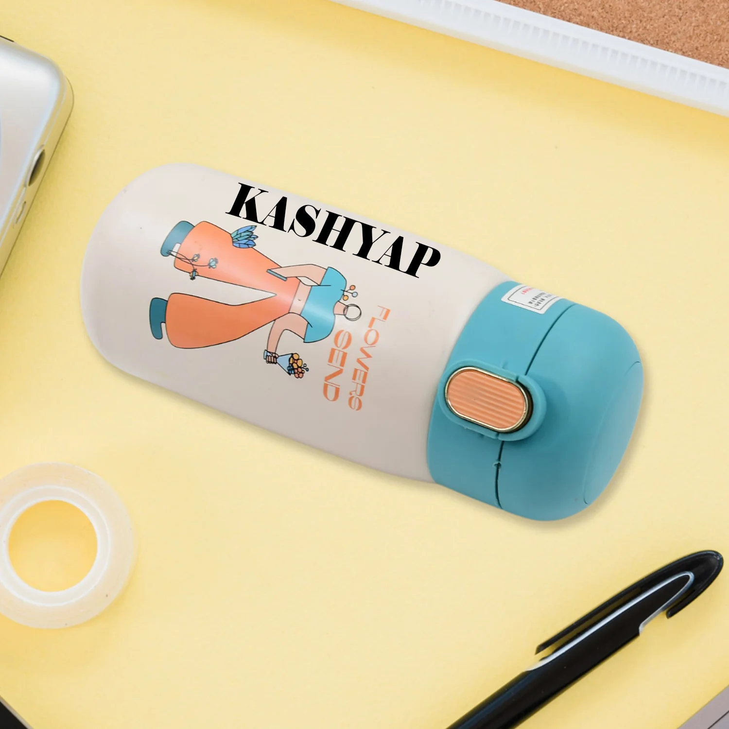 Insulated Stainless Steel Bottle – Customized 420 ML with Grip | CustomSpot - Image 3