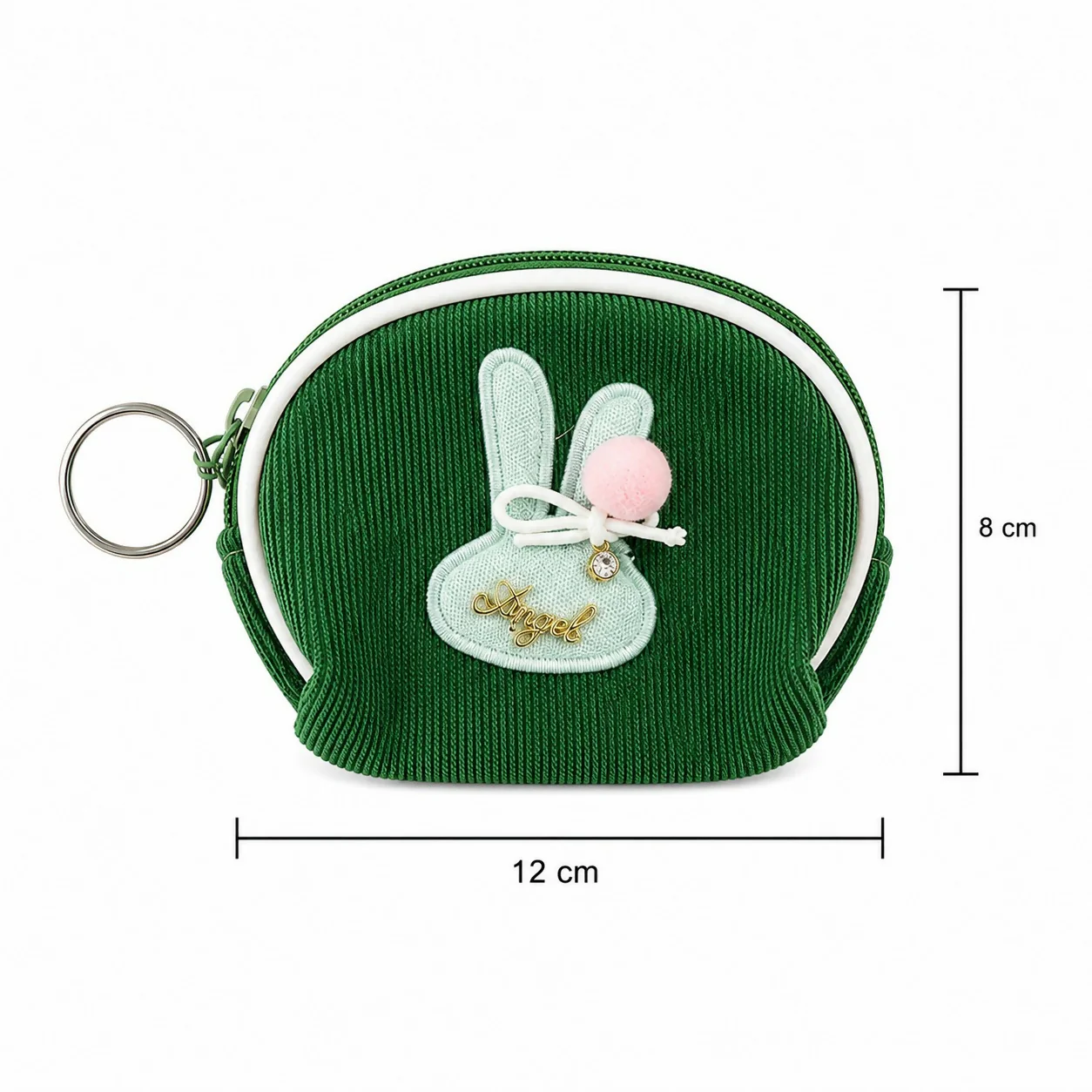 Cute Bunny Mini Coin Pouch with Keychain – Compact & Stylish - Image 7
