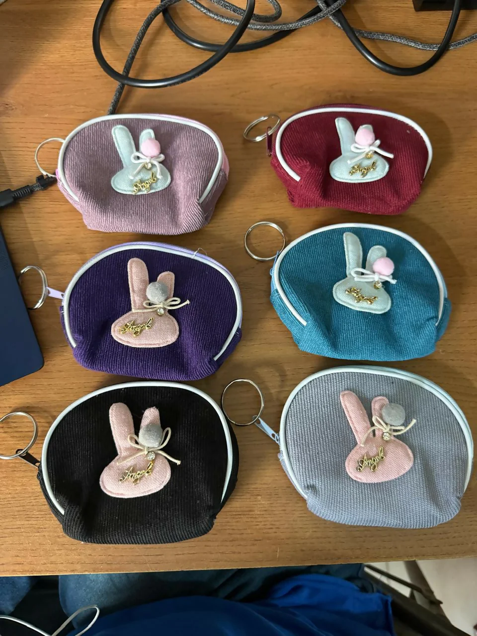 Cute Bunny Mini Coin Pouch with Keychain – Compact & Stylish - Image 8