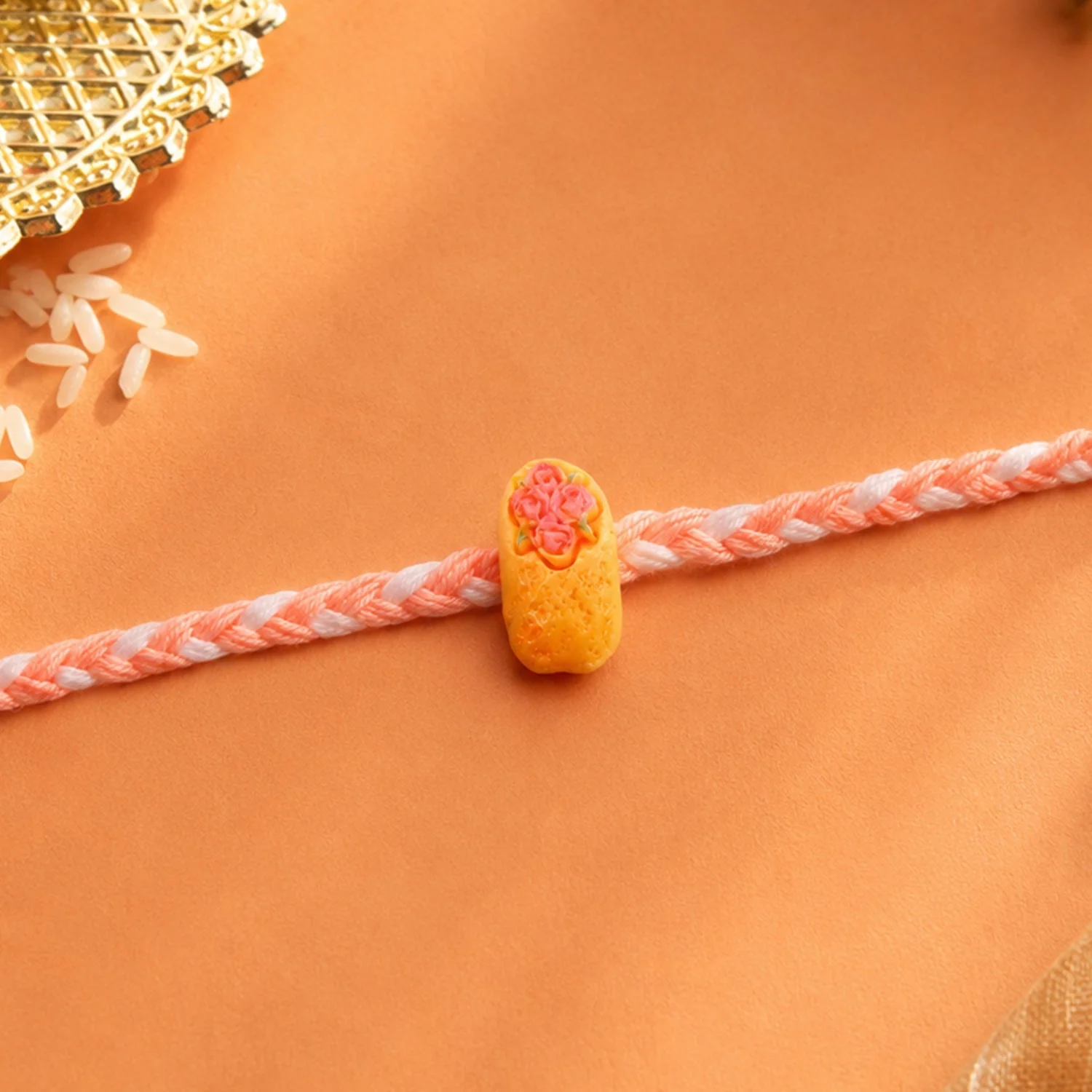 Kids Rakhi Cake Charm, Fun & Stylish Braided Thread for Brother - Image 4