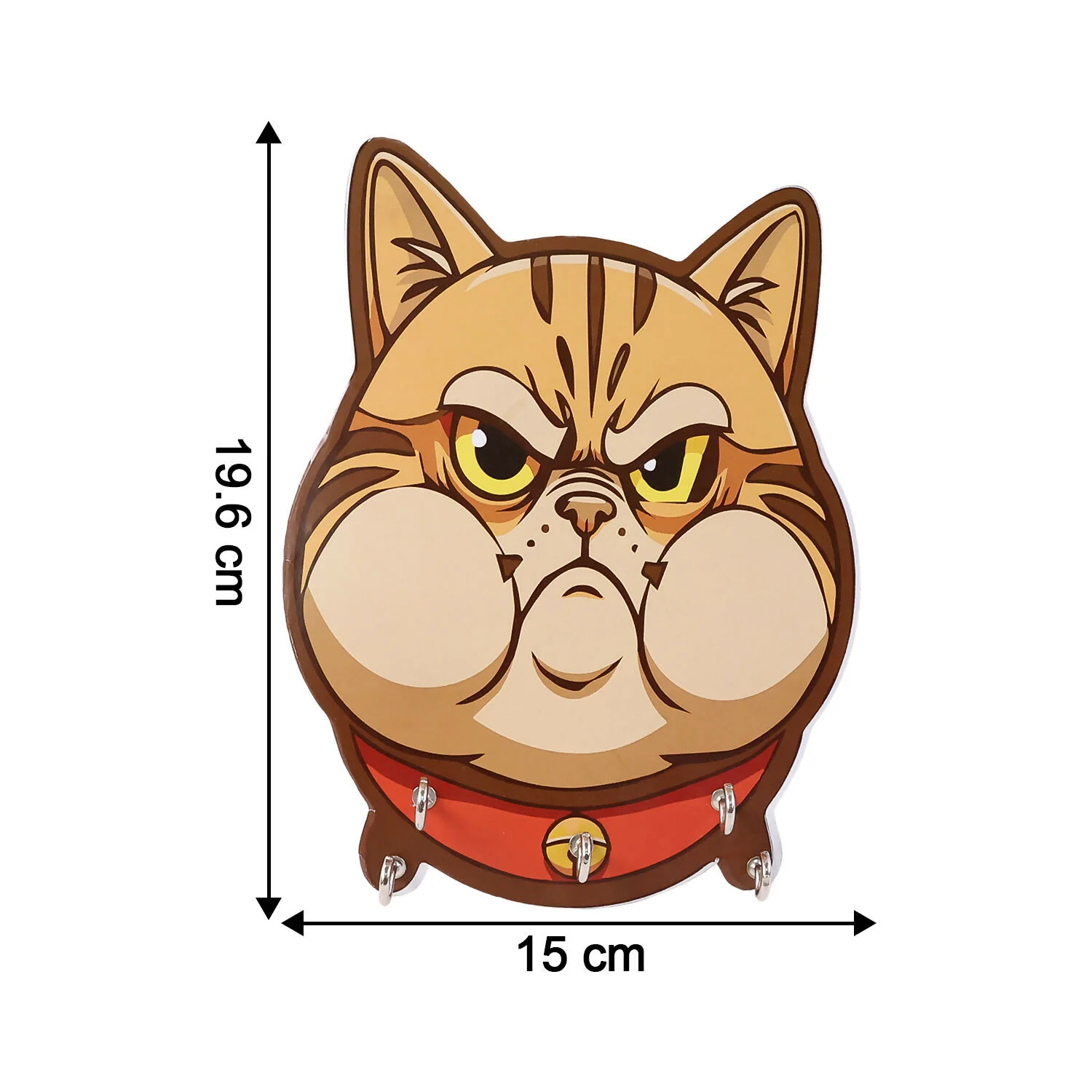 Cat Wooden Key Holder – Cute Wall-Mounted Organiser for Home - Image 6