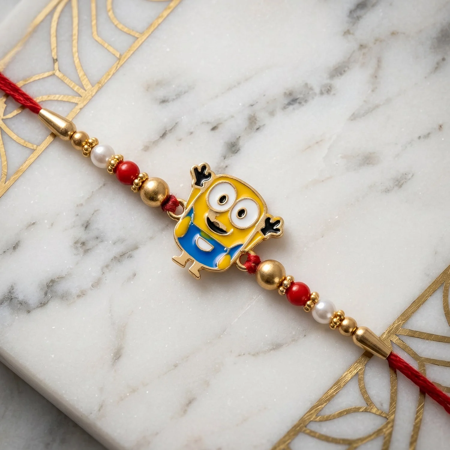 Rakhi – Cute Cartoon Character with Beads and Soft Thread - Image 4