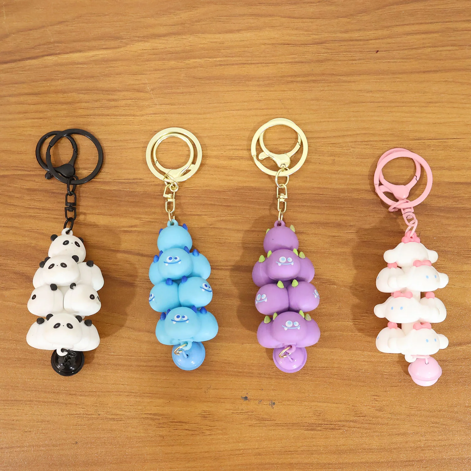 Cloud Keychain with Bell Colorful Cartoon Design - Image 9