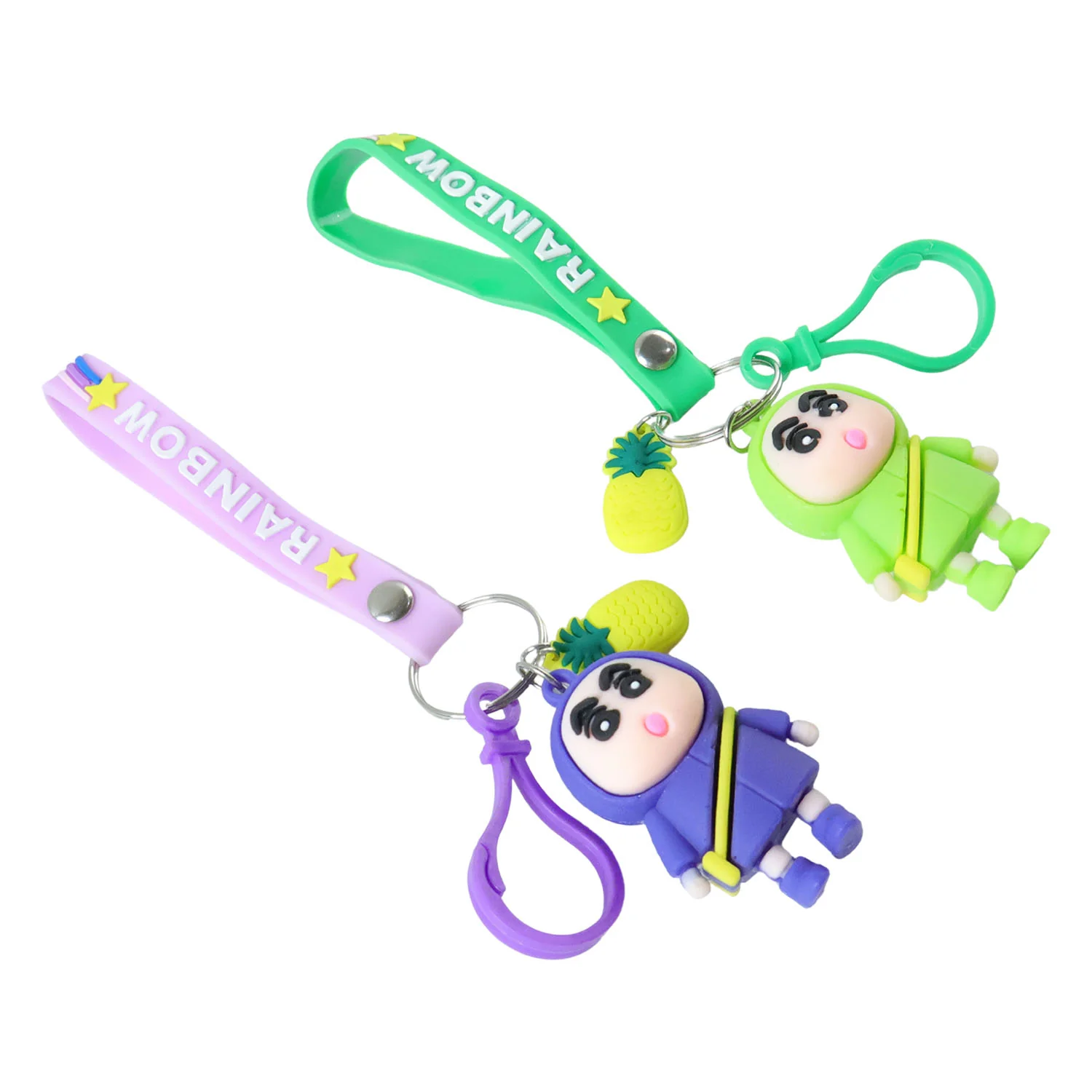 Cute Cartoon Doll Keychain – Vibrant & Lightweight Accessory - Image 4