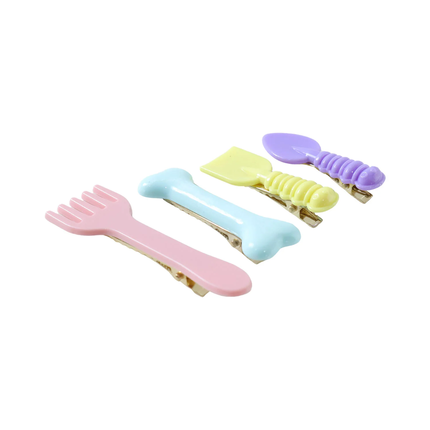 Cartoon Food Hair Clips Set – Cute & Durable Kids Hair Accessories - Image 4