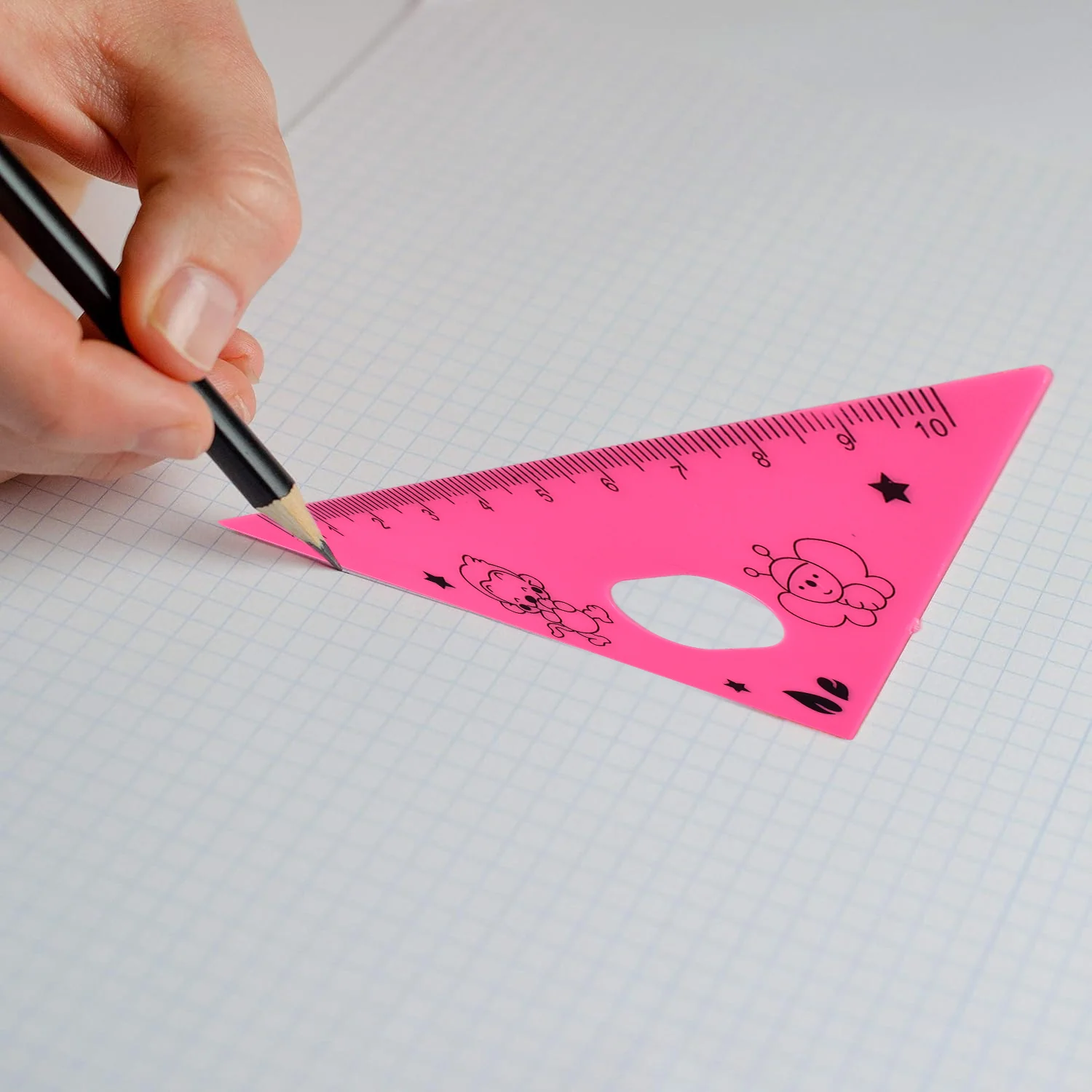 Giraffe Ruler Set – Durable 4 Pc Plastic Measuring Tools - Image 3