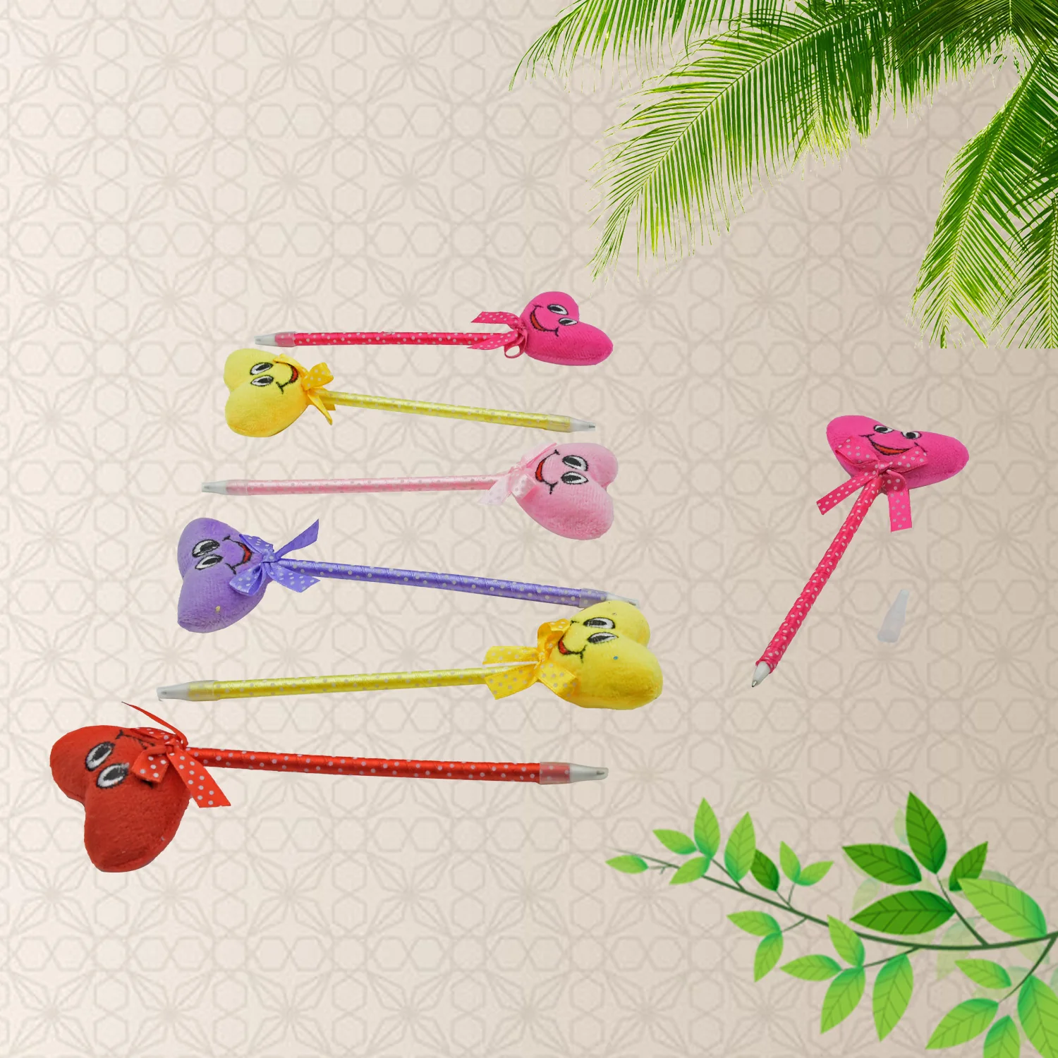 Cartoon Ballpoint Pens – 12-Pack Heart & Rattle Design | InkGlow - Image 12