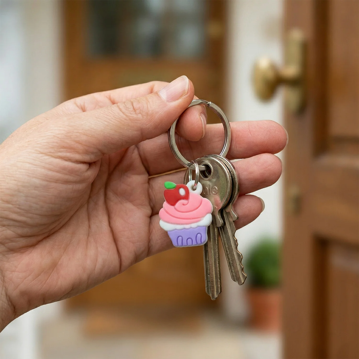 Cute Cupcake Keychain – Fun & Charming Bag Ornament - Image 3