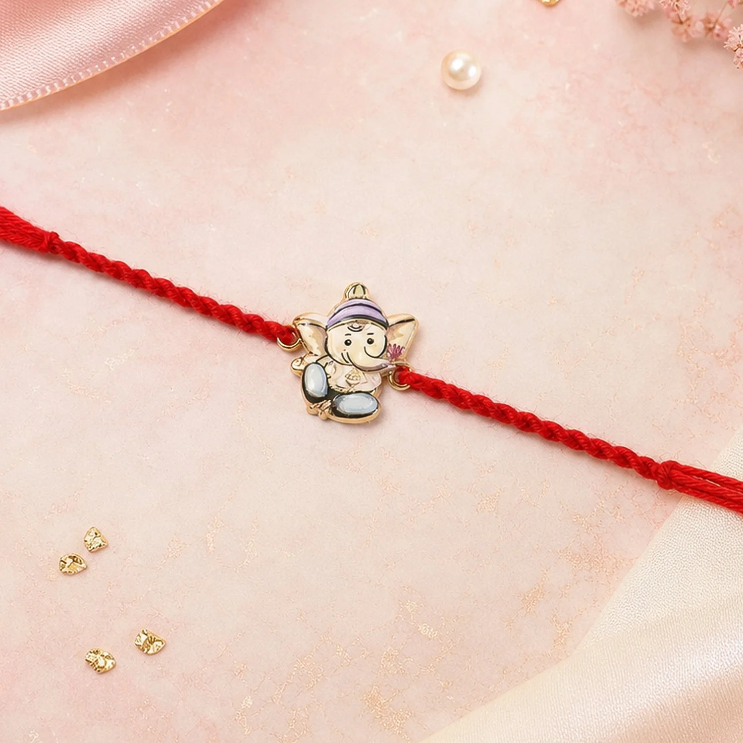 Ganesh Rakhi – Elegant Festive Gift for Brothers - Image 3