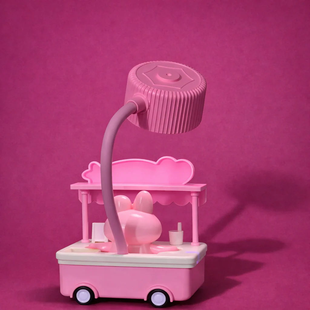 Ice Cream Cart Night Lamp – Adjustable Flexible Neck Kids Desk Light - Image 4