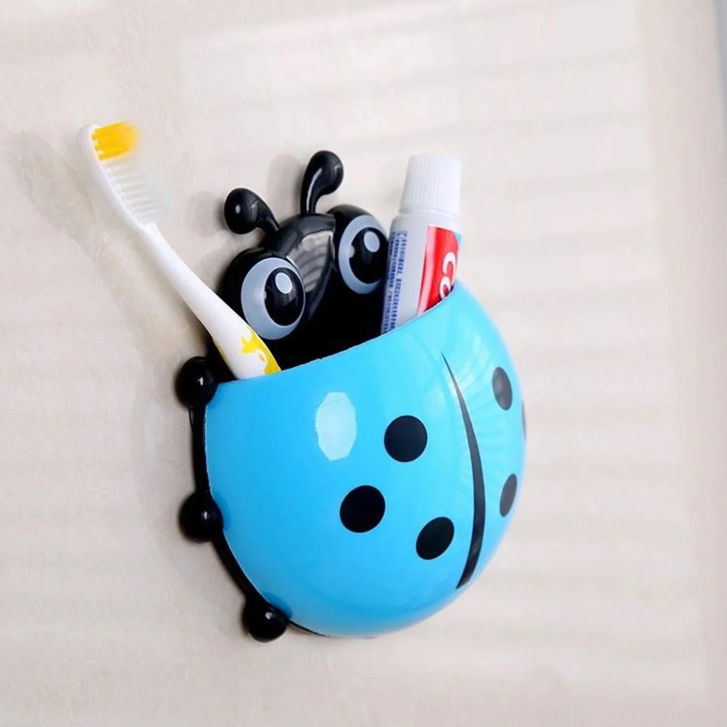 Ladybug Toothbrush Holder Combo – Fun & Hygienic Bathroom Organizer - Image 3