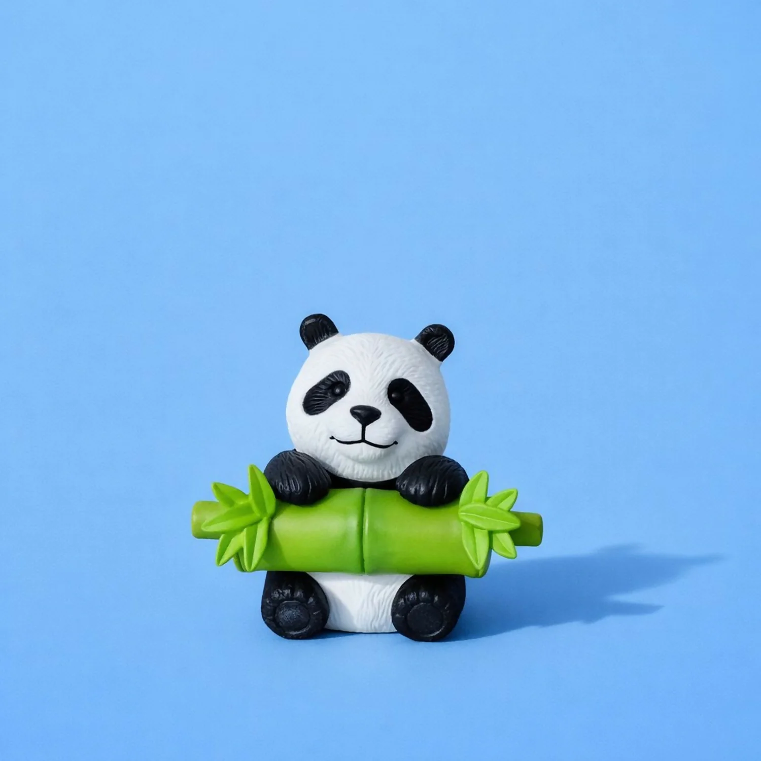 Panda Holding Bamboo Showpiece – Cute Mini Resin Decor - Image 2