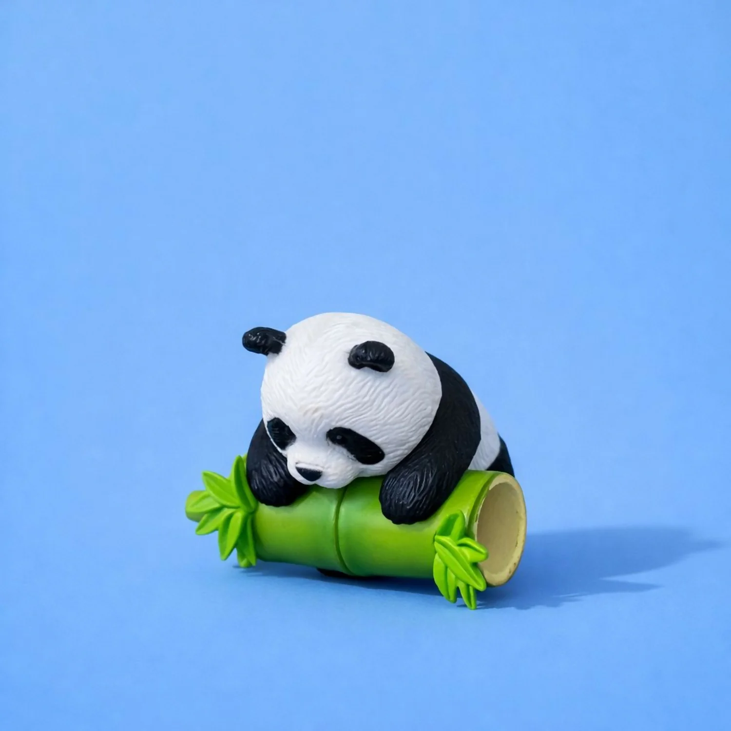 Panda Holding Bamboo Showpiece – Cute Mini Resin Decor - Image 3