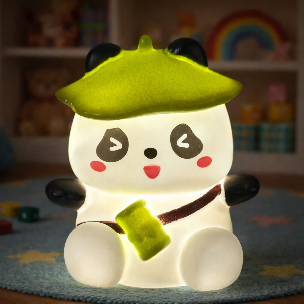 Cute Panda LED Night Lamp – Adorable Kids Room Decor - Image 3
