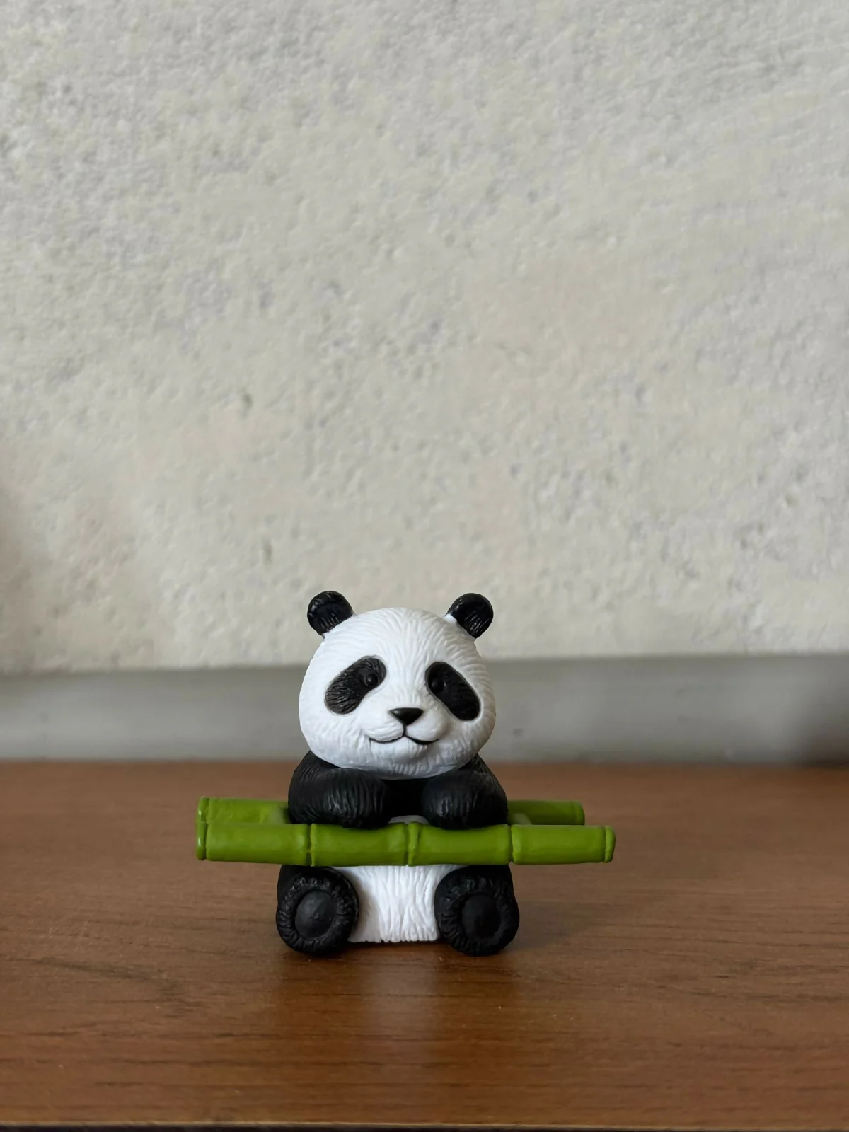 Panda Sitting with Bamboo Showpiece – Mini Resin Home Decor Figurine - Image 5