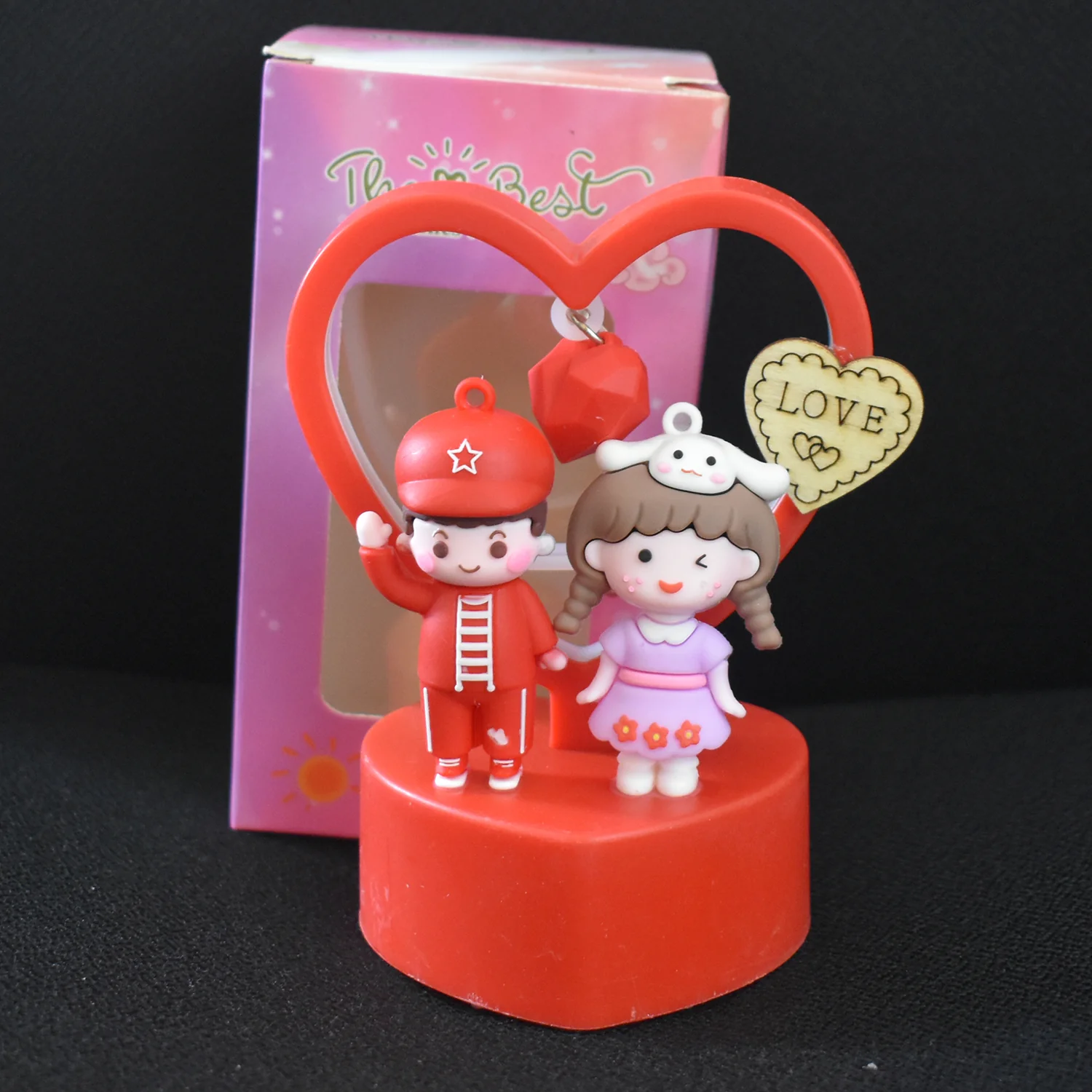 Romantic Couple Love Showpiece – Heart Frame Decor Gift - Image 8