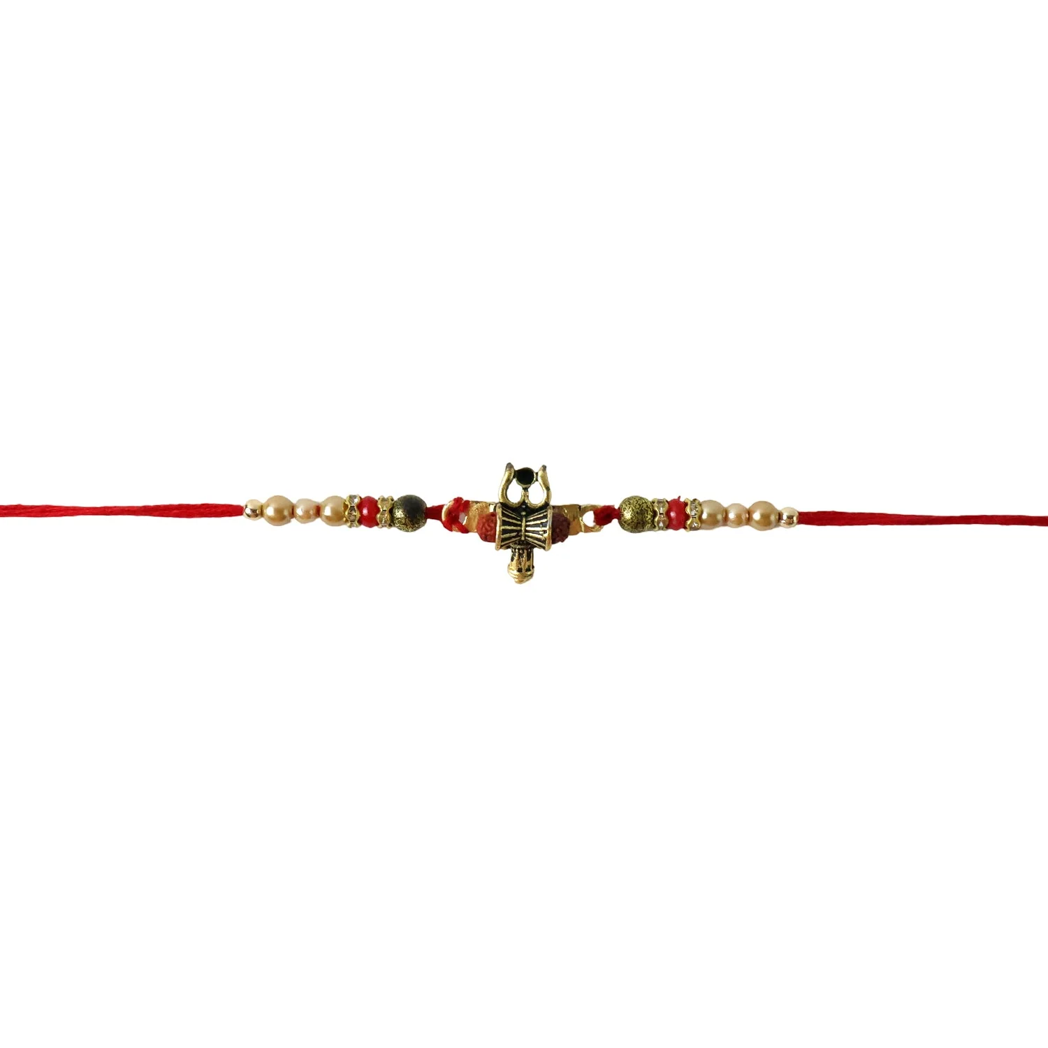 Rakhi – Traditional Damru Trishul Beaded Design for Raksha Bandhan - Image 5