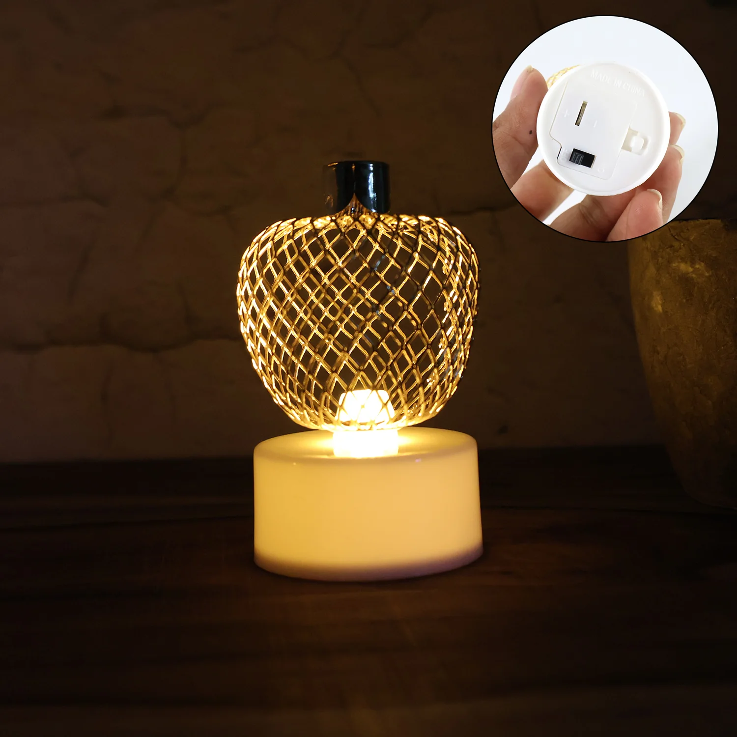 Apple LED Tealight Candles – Flameless Festive Glow (Set of 4) - Image 6