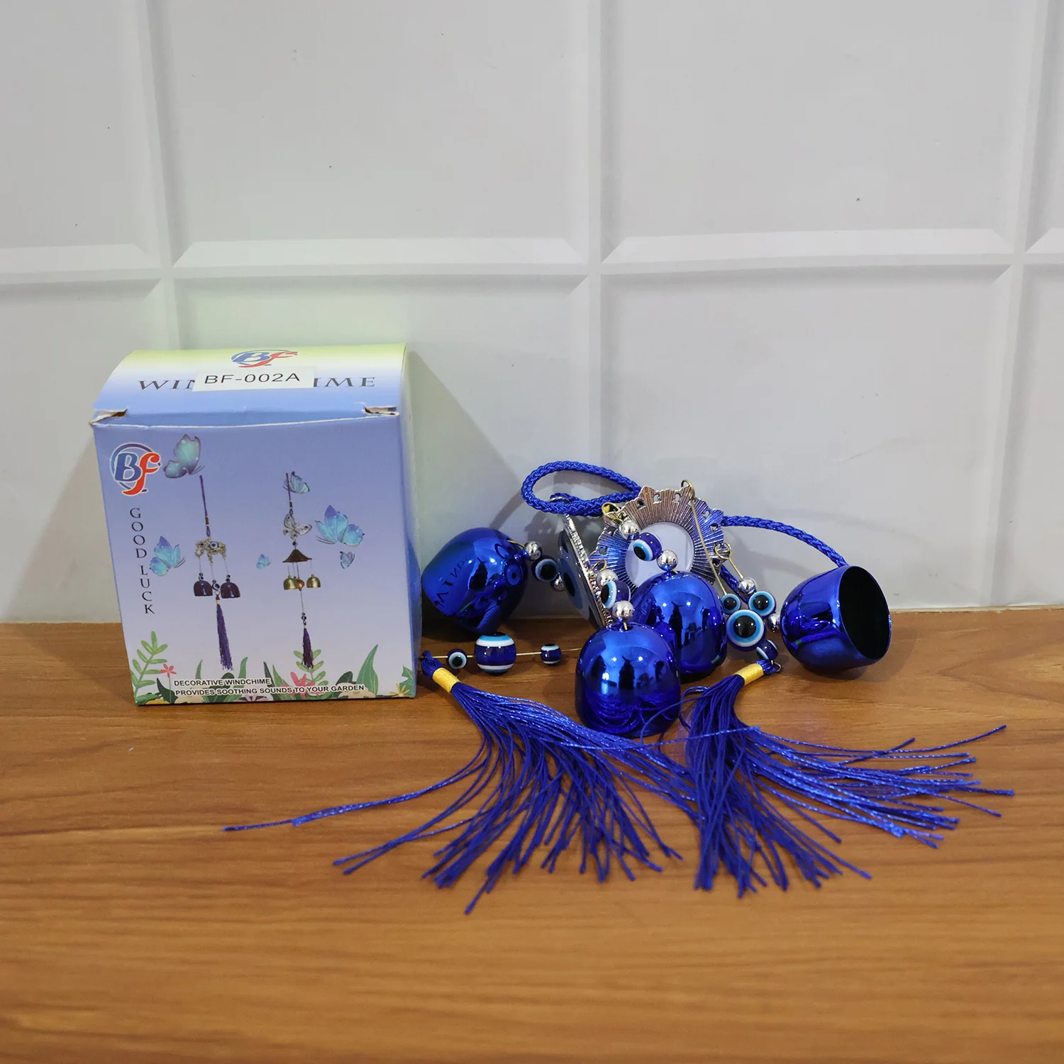 Evil Eye Hanging Wind Chime Set – Protective Home Decor Charm - Image 9