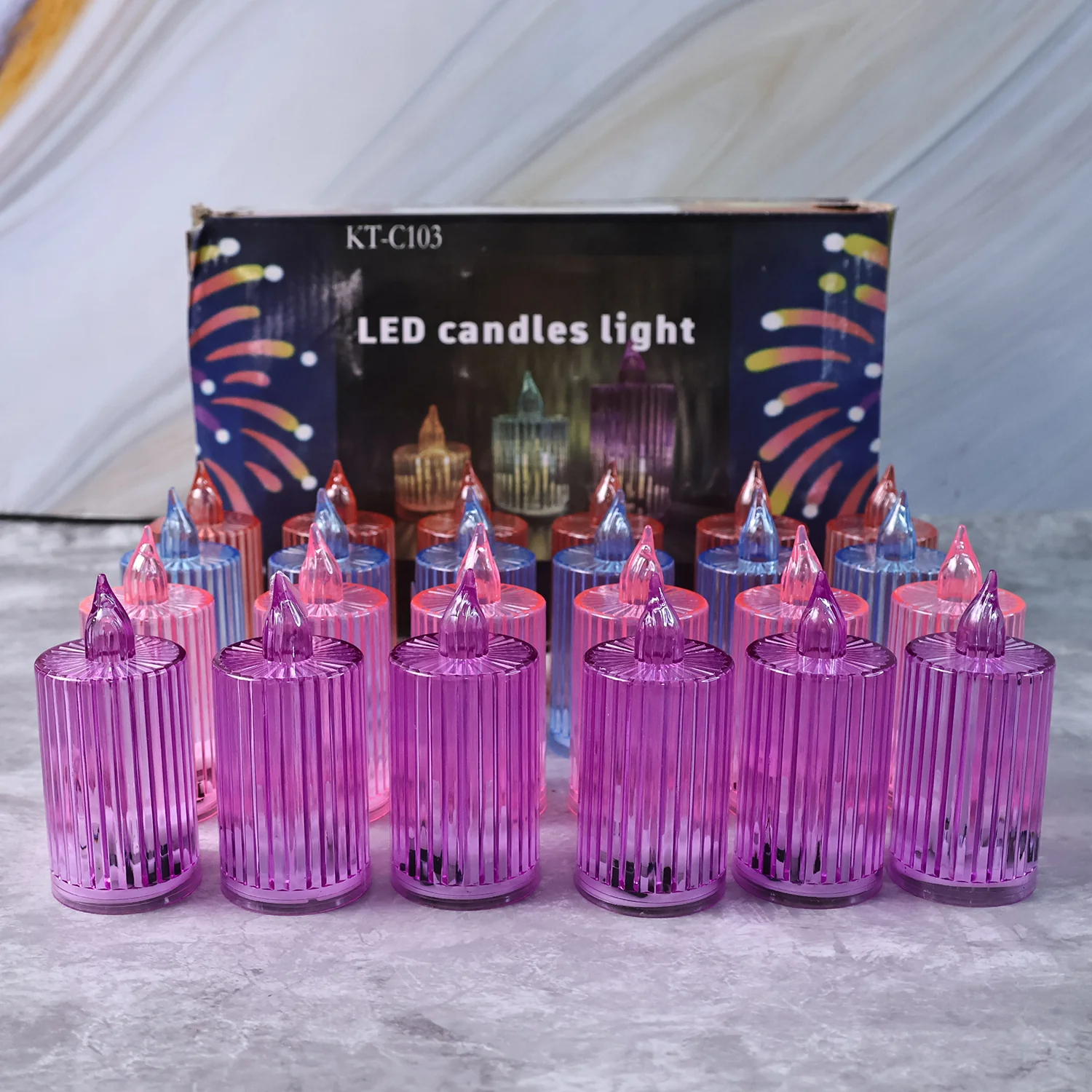 LED Flameless Candle Light Set – 24 Pc Decorative Ambiance - Image 9