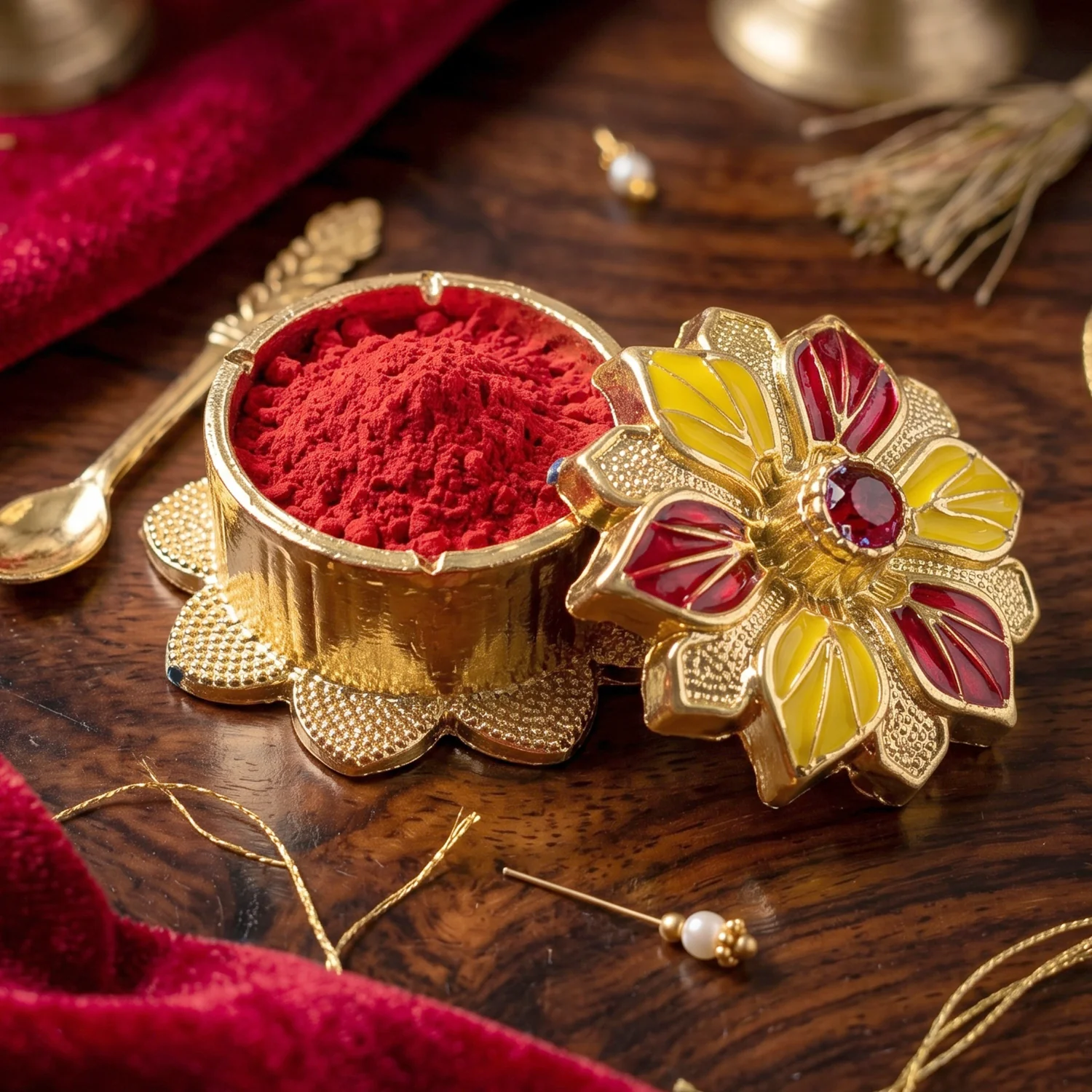 Kankavati Kumkum Box – Elegant Traditional Storage for Pooja - Image 5