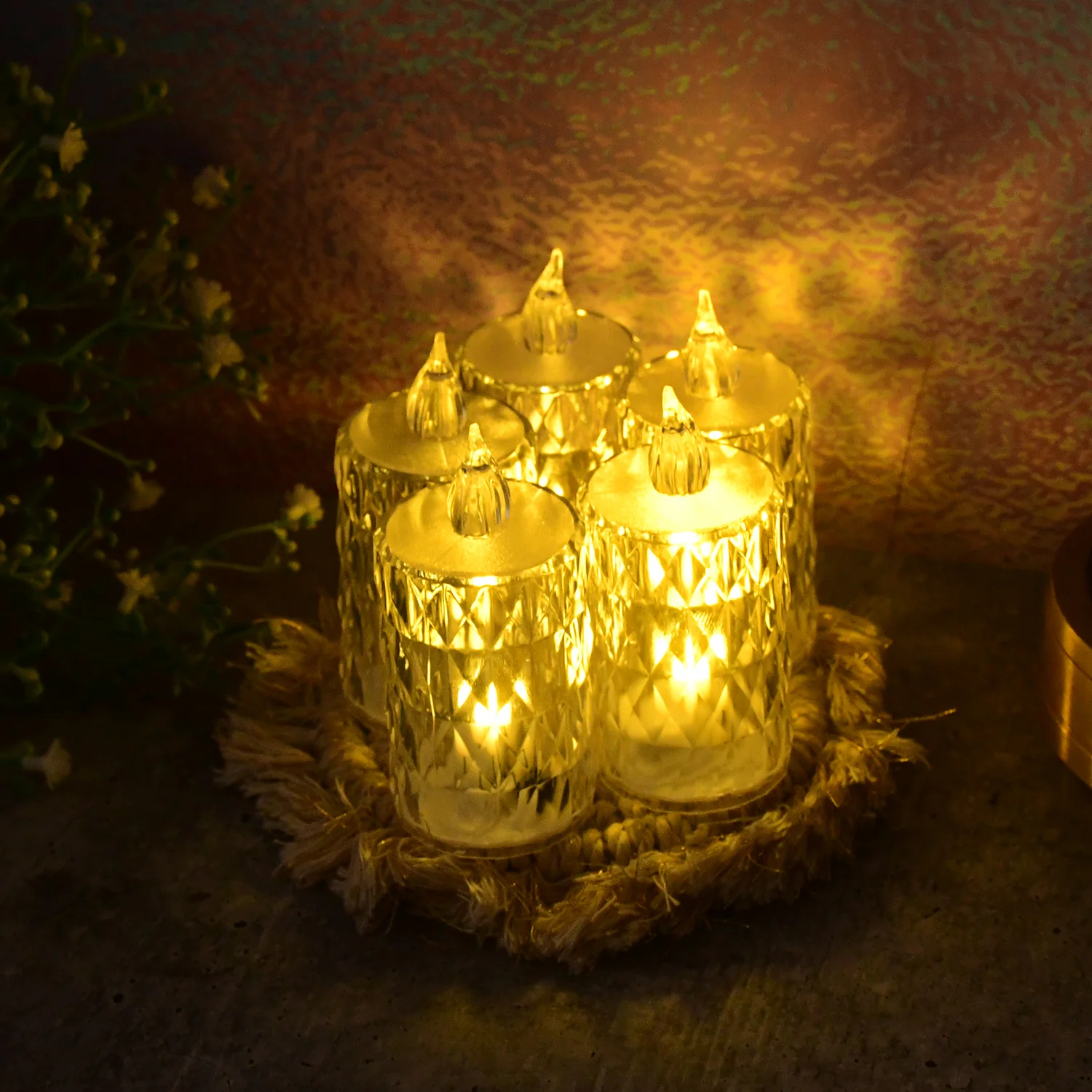 LED Crystal Flameless Candle Set – Elegant 6-Piece Décor - Image 4