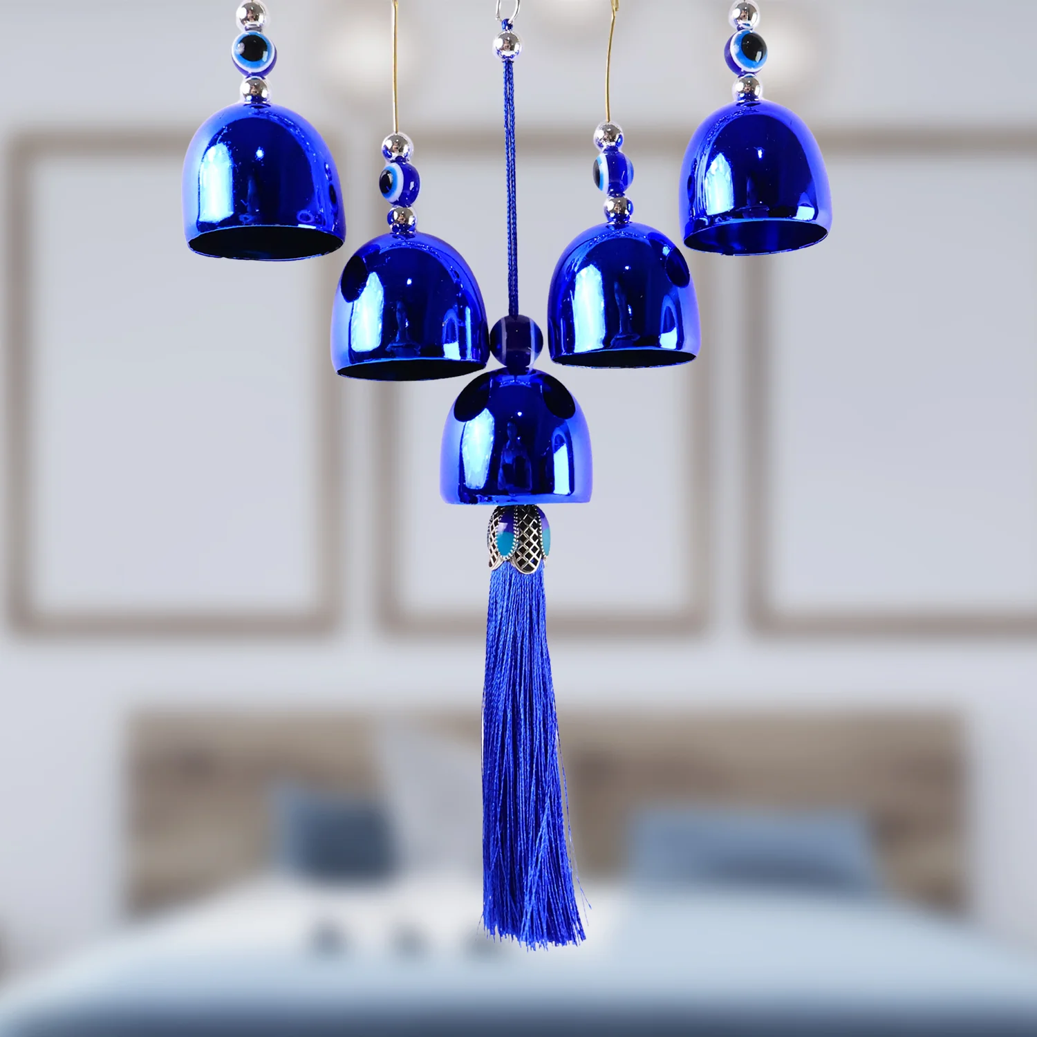 Om Evil Eye Wind Chime – Protective Spiritual Home Decor - Image 10