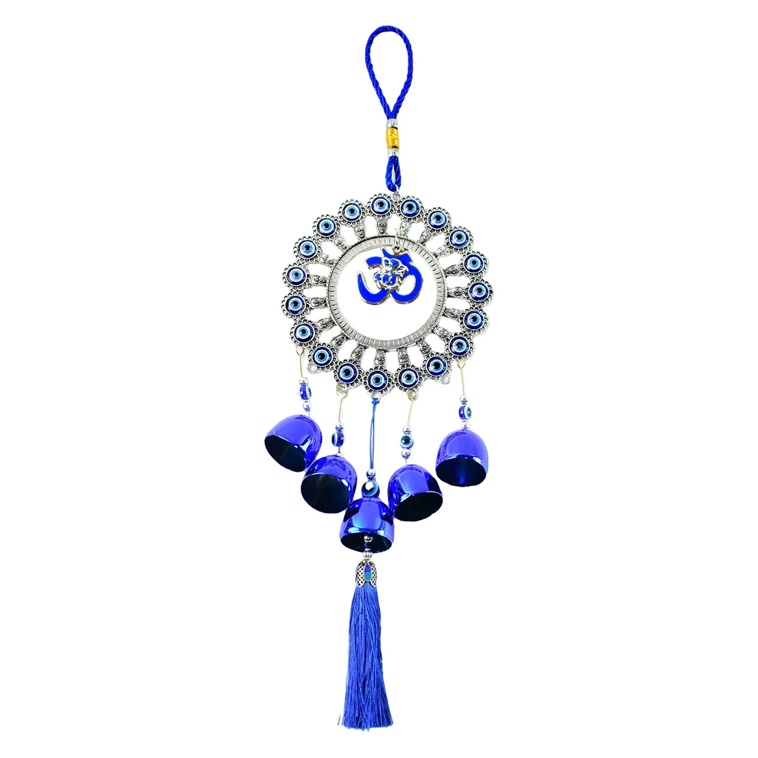 Om Evil Eye Wind Chime – Protective Spiritual Home Decor - Image 5