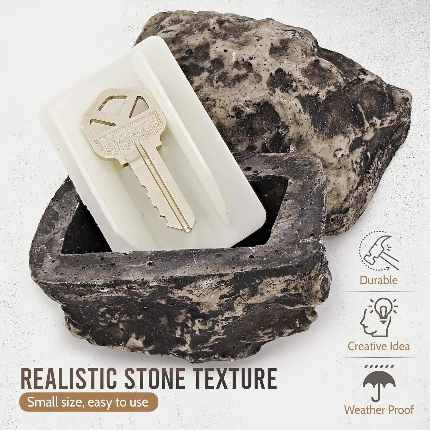 Fake Rock Key Hider – Discreet Outdoor Key Storage | Safelix - Image 4