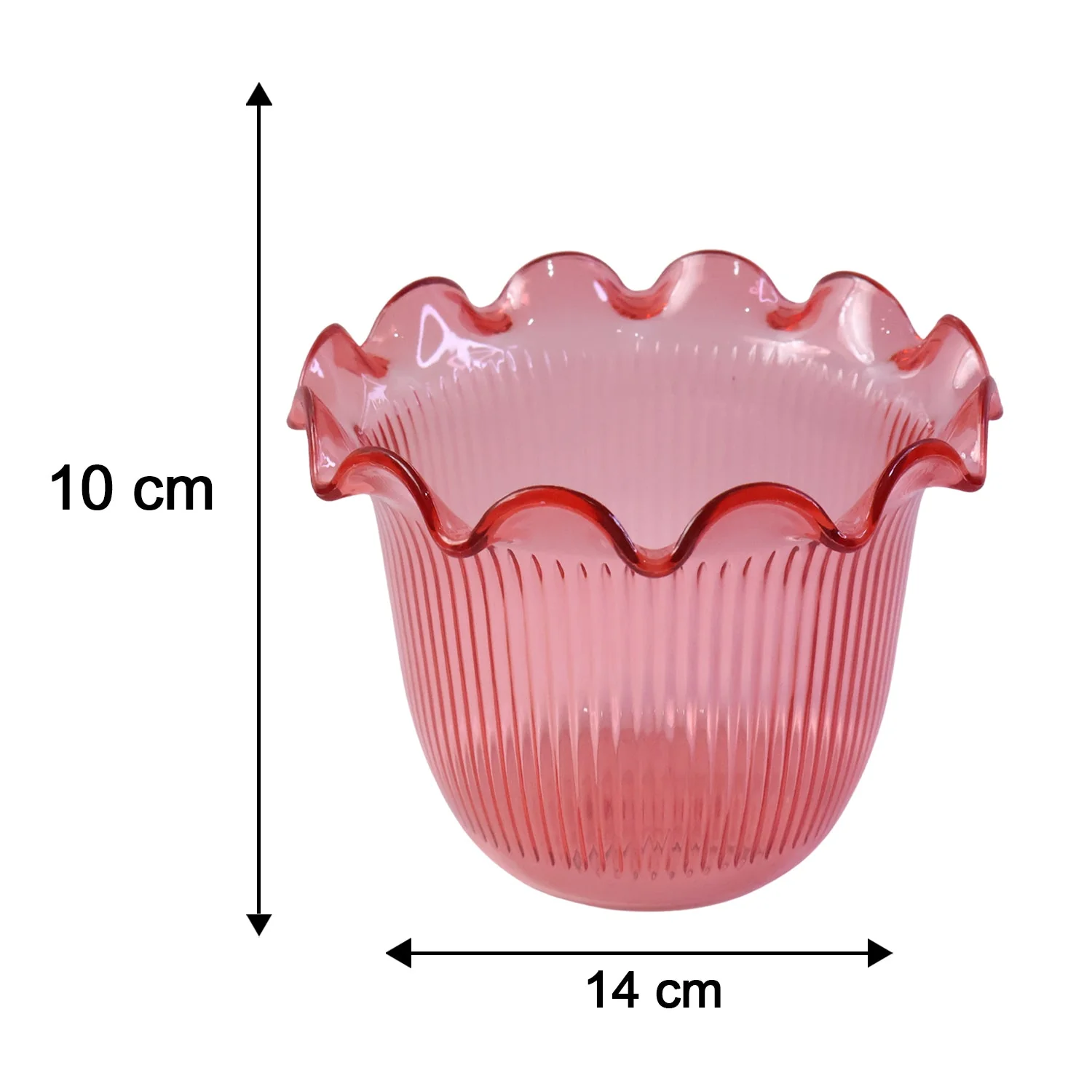 Decorative Ruffled Flower Pot Planter Vase – Versatile Home Decor - Image 6