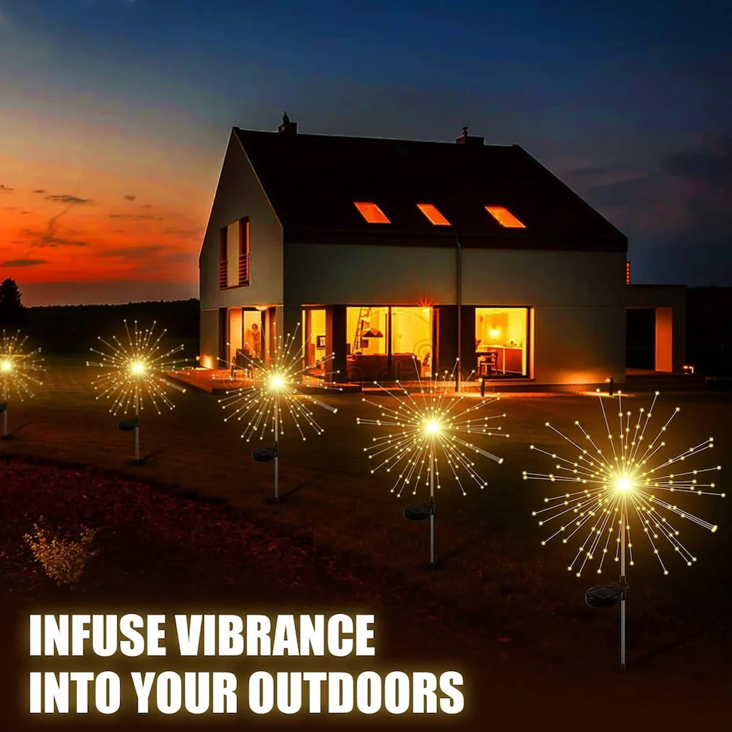 Decorative Solar Firework LED Garden Lights – Waterproof Outdoor Sparkler - Image 8