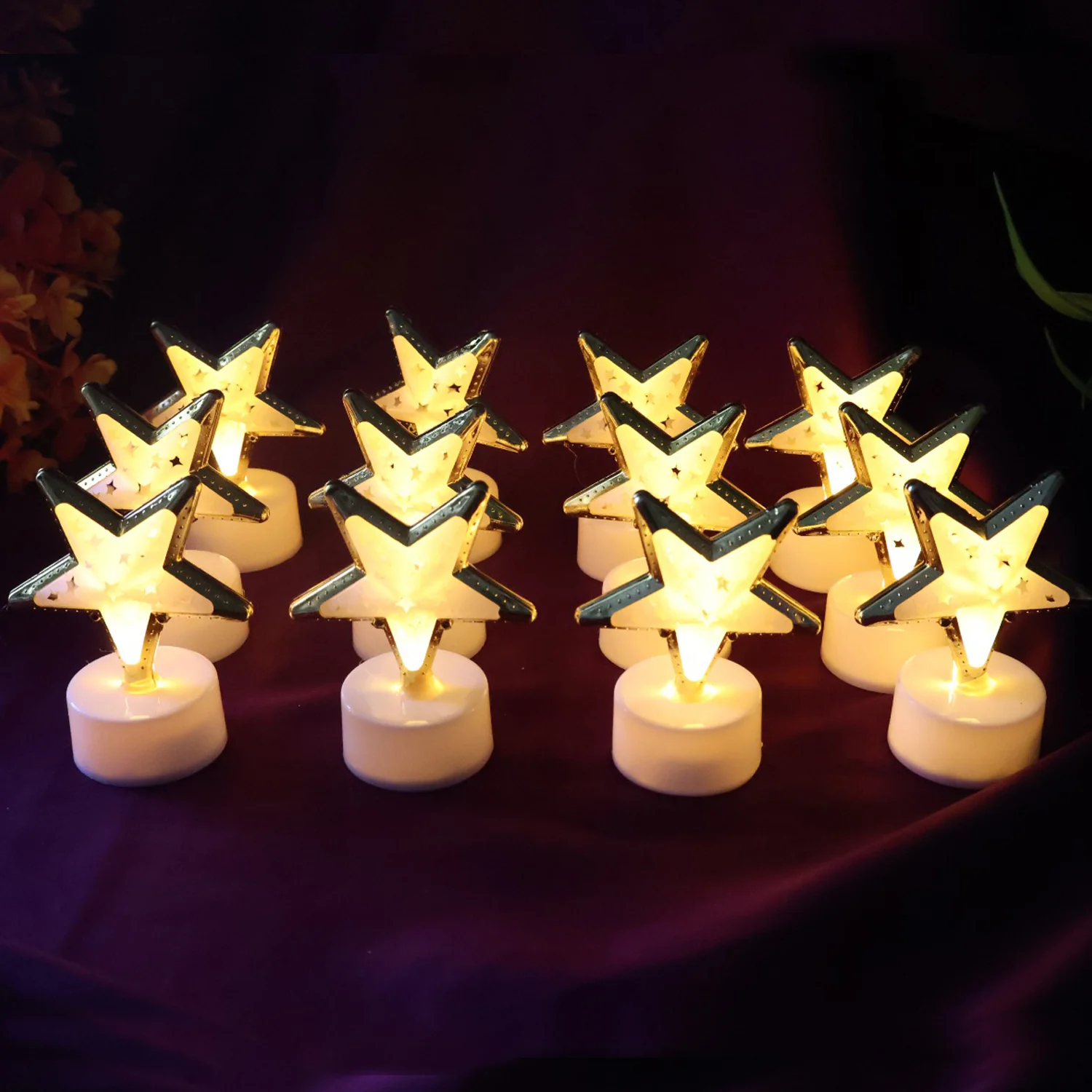 Star Shaped Flameless LED Candles – Safe & Elegant Décor Set - Image 6