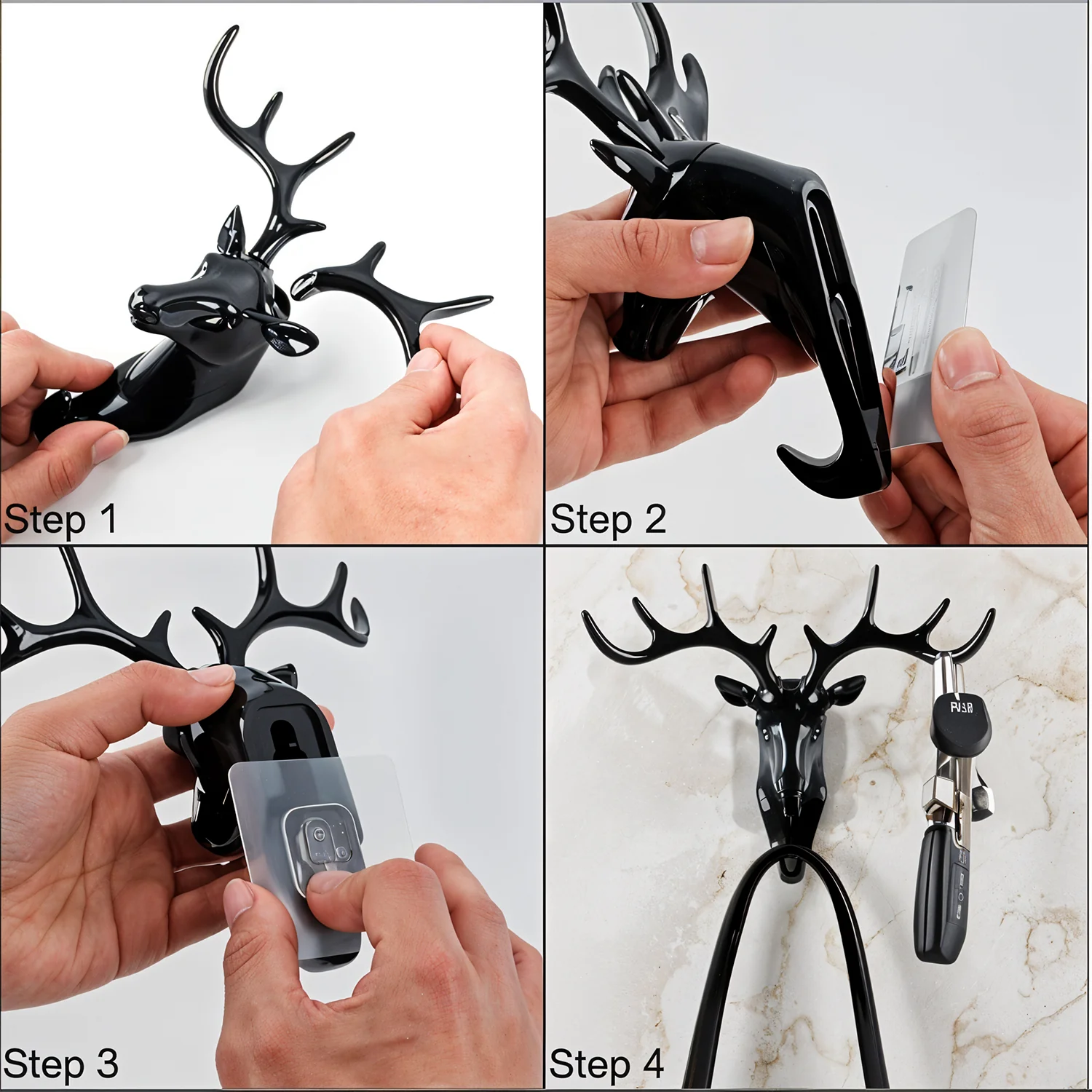 Deer Head Wall Hook – Self-Adhesive & Decorative | Styleva - Image 7