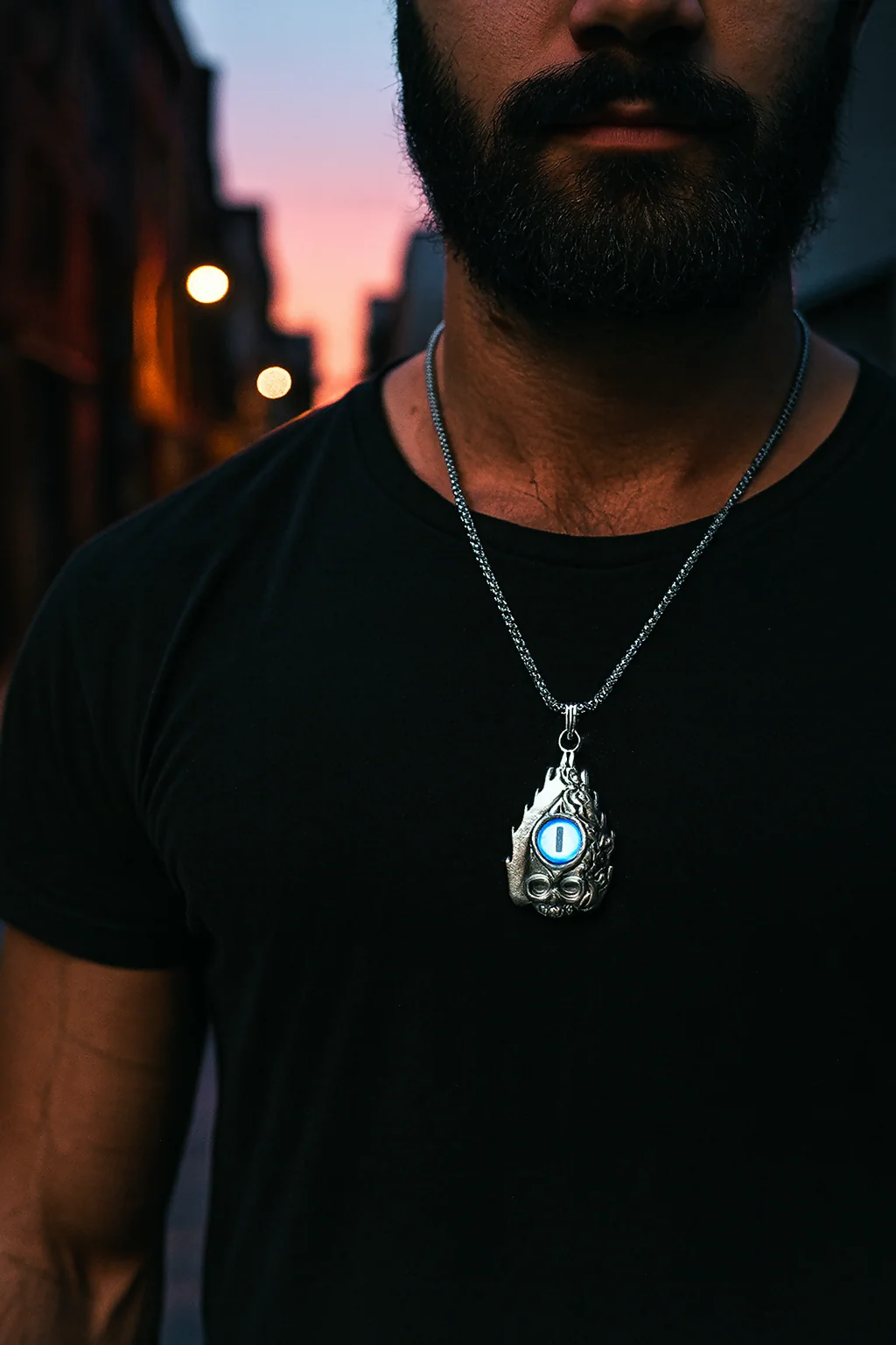 Demon Devil's Eye Pendant – Bold Symbolic Jewellery Design - Image 2