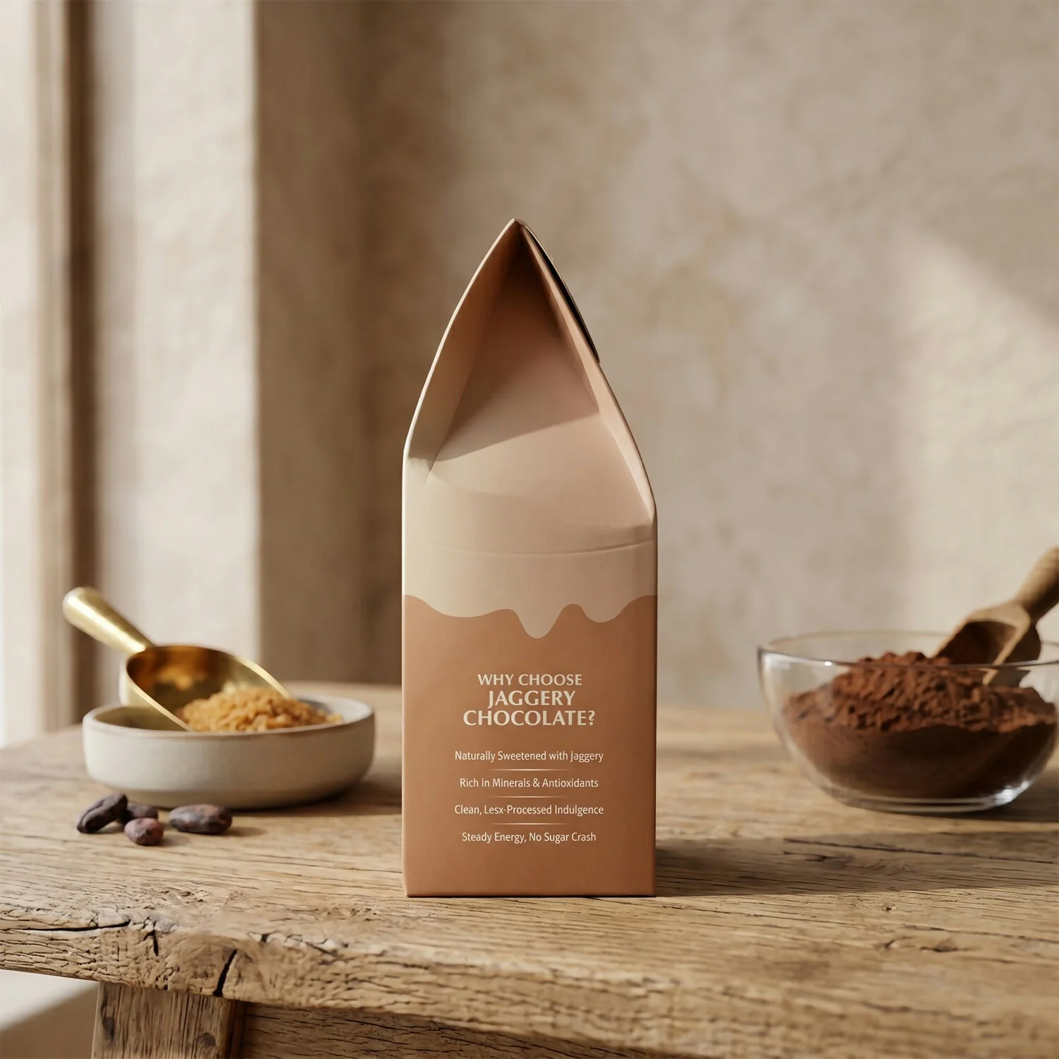 Desi Jaggery Marble Milk Chocolate – Rich Indian-inspired Flavor - Image 3