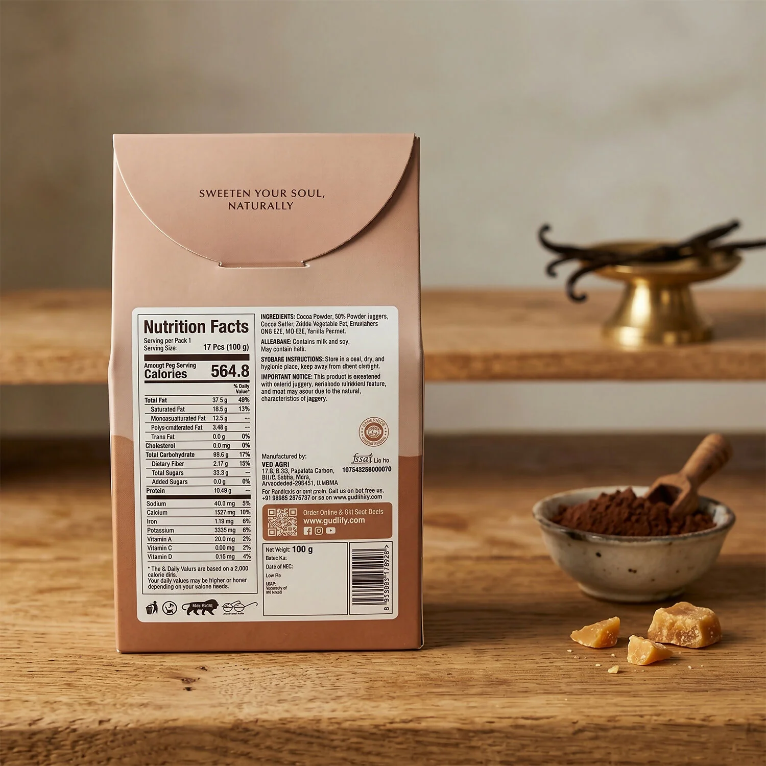 Desi Jaggery Marble Milk Chocolate – Rich Indian-inspired Flavor - Image 4