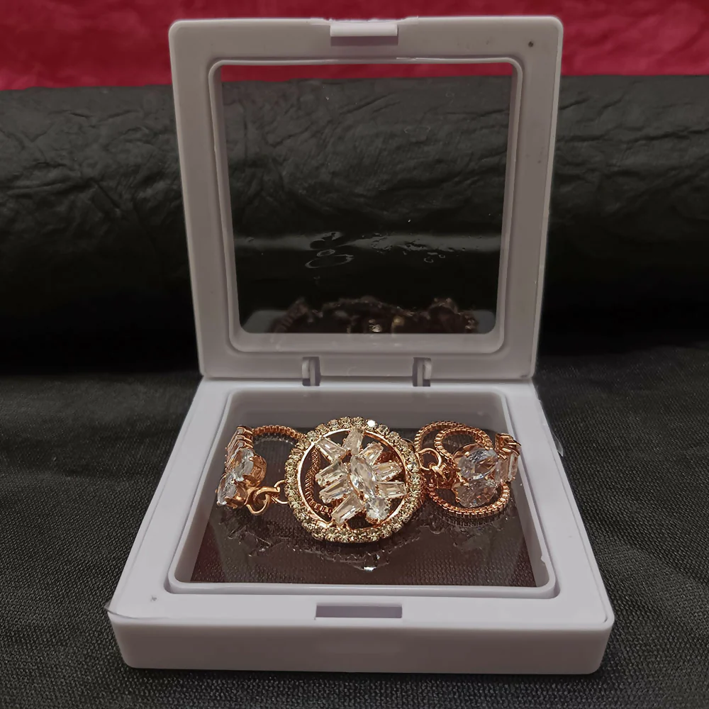 AD Floral Bracelet – Party Wear American Diamond - Image 6